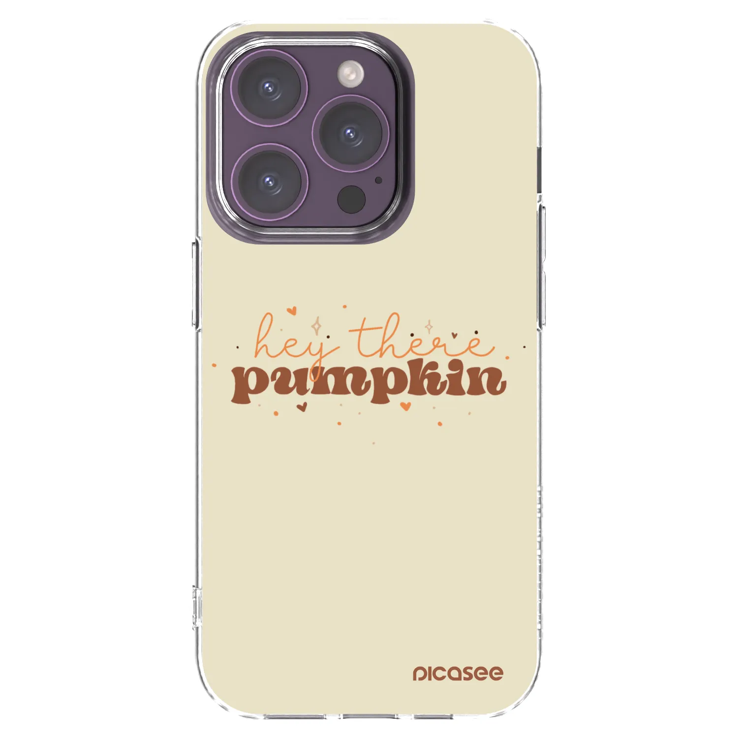 Picasee átlátszó szilikon tok az alábbi mobiltelefonokra Apple iPhone 14 Pro - Hey there pumpkin