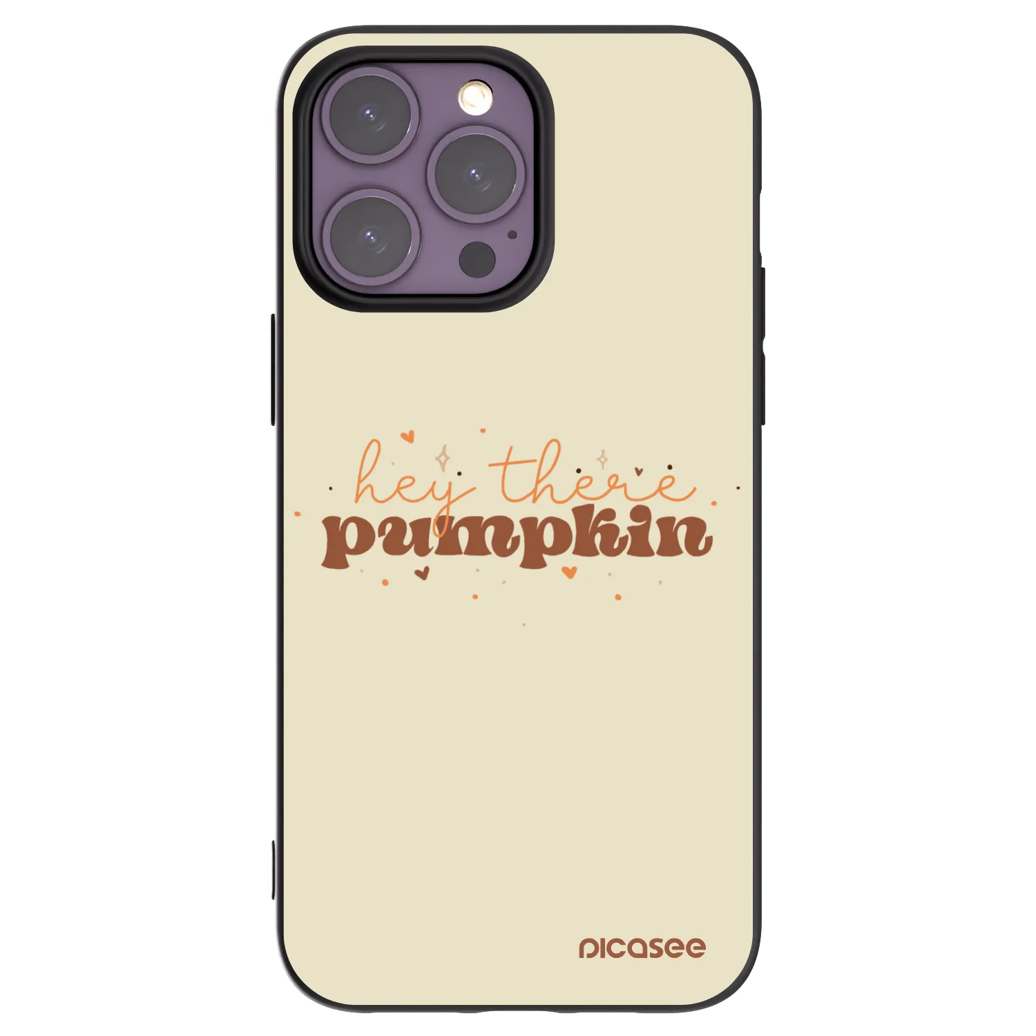 Picasee fekete szilikon tok az alábbi mobiltelefonokra Apple iPhone 14 Pro Max - Hey there pumpkin
