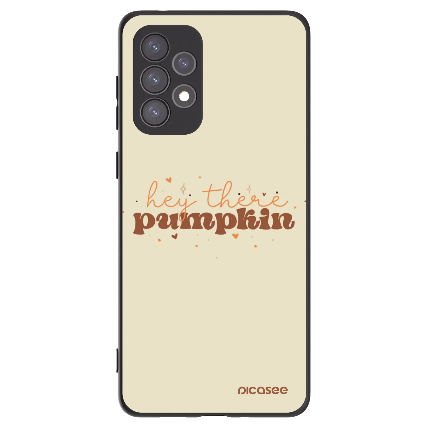 Picasee fekete szilikon tok az alábbi mobiltelefonokra Samsung Galaxy A73 5G - Hey there pumpkin