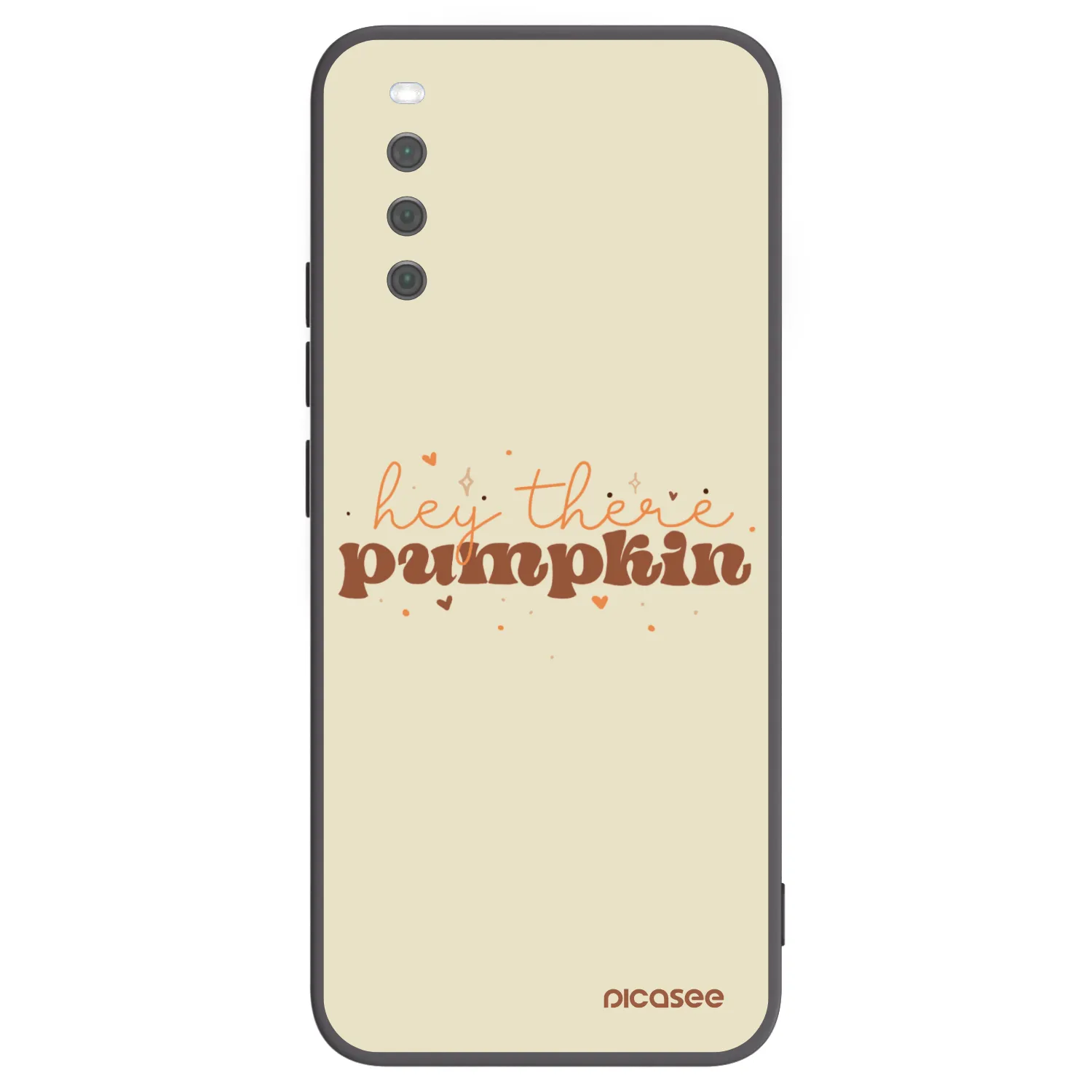 Picasee fekete szilikon tok az alábbi mobiltelefonokra Sony Xperia 10 III - Hey there pumpkin