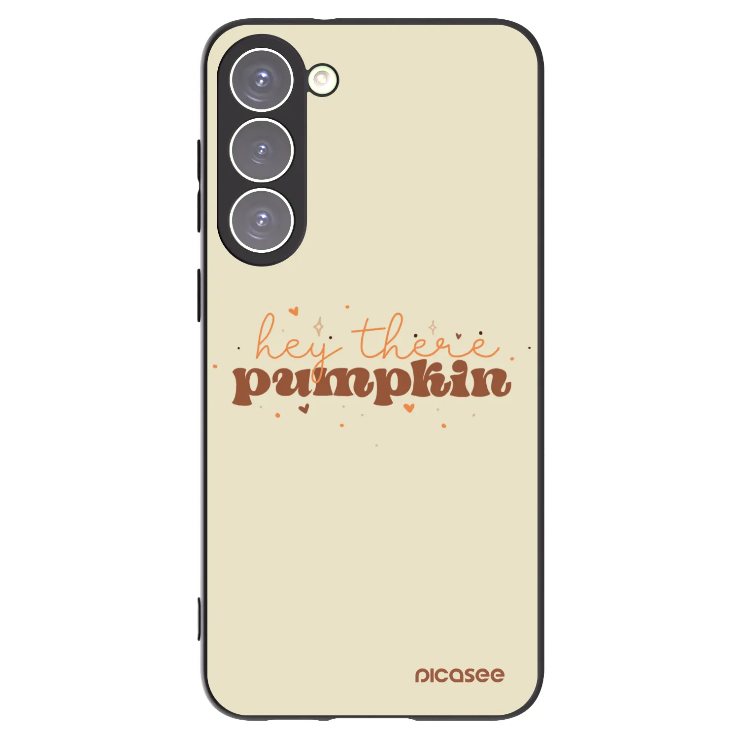 Picasee fekete szilikon tok az alábbi mobiltelefonokra Samsung Galaxy S23+ 5G - Hey there pumpkin
