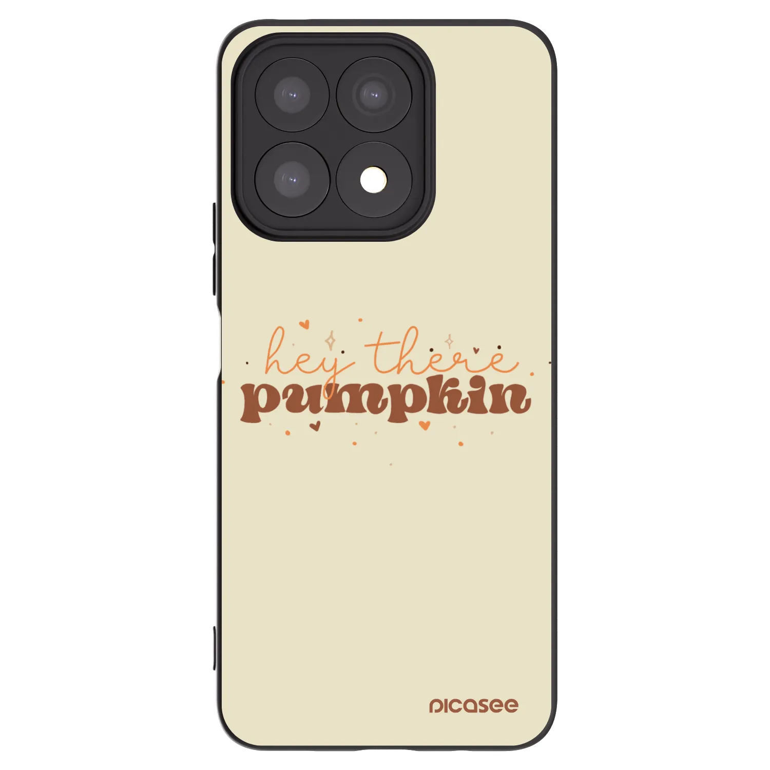 Picasee fekete szilikon tok az alábbi mobiltelefonokra Honor X8a - Hey there pumpkin