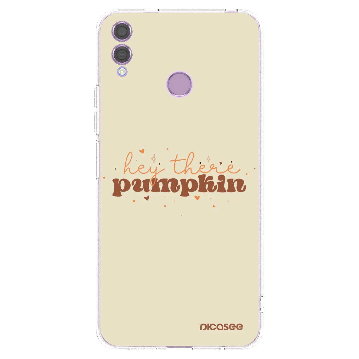 Picasee átlátszó szilikon tok az alábbi mobiltelefonokra Honor 8X - Hey there pumpkin
