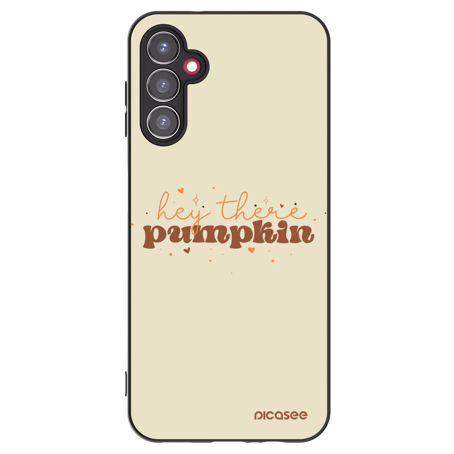 Picasee fekete szilikon tok az alábbi mobiltelefonokra Samsung Galaxy A14 5G A146P - Hey there pumpkin