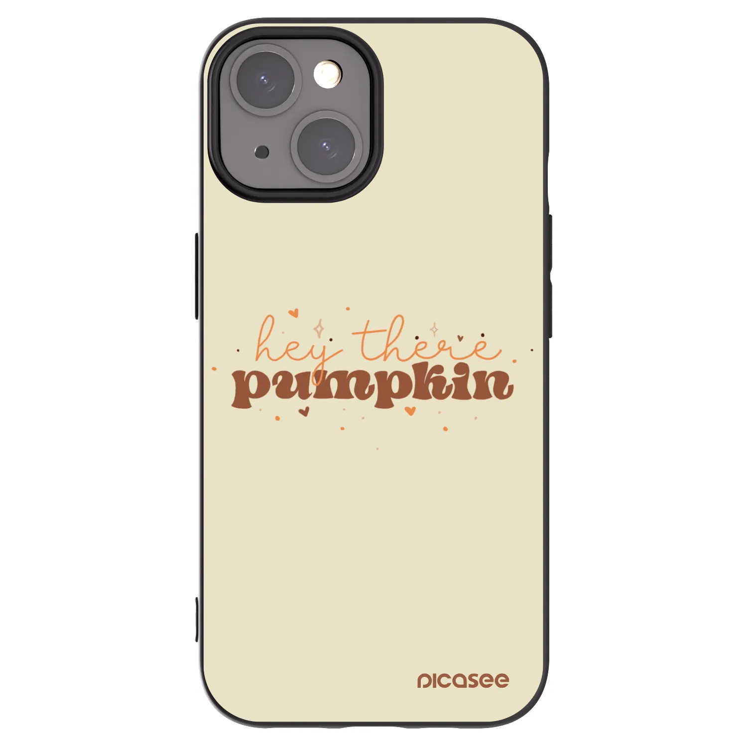 Picasee fekete szilikon tok az alábbi mobiltelefonokra Apple iPhone 15 - Hey there pumpkin
