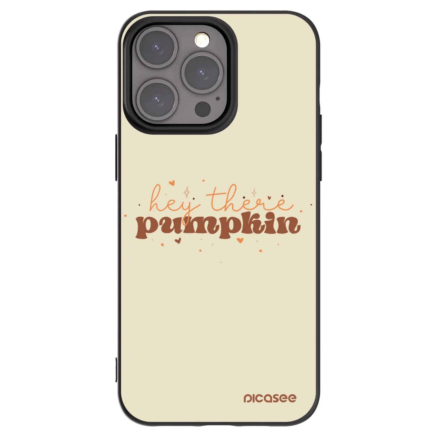 Picasee fekete szilikon tok az alábbi mobiltelefonokra Apple iPhone 15 Pro Max - Hey there pumpkin