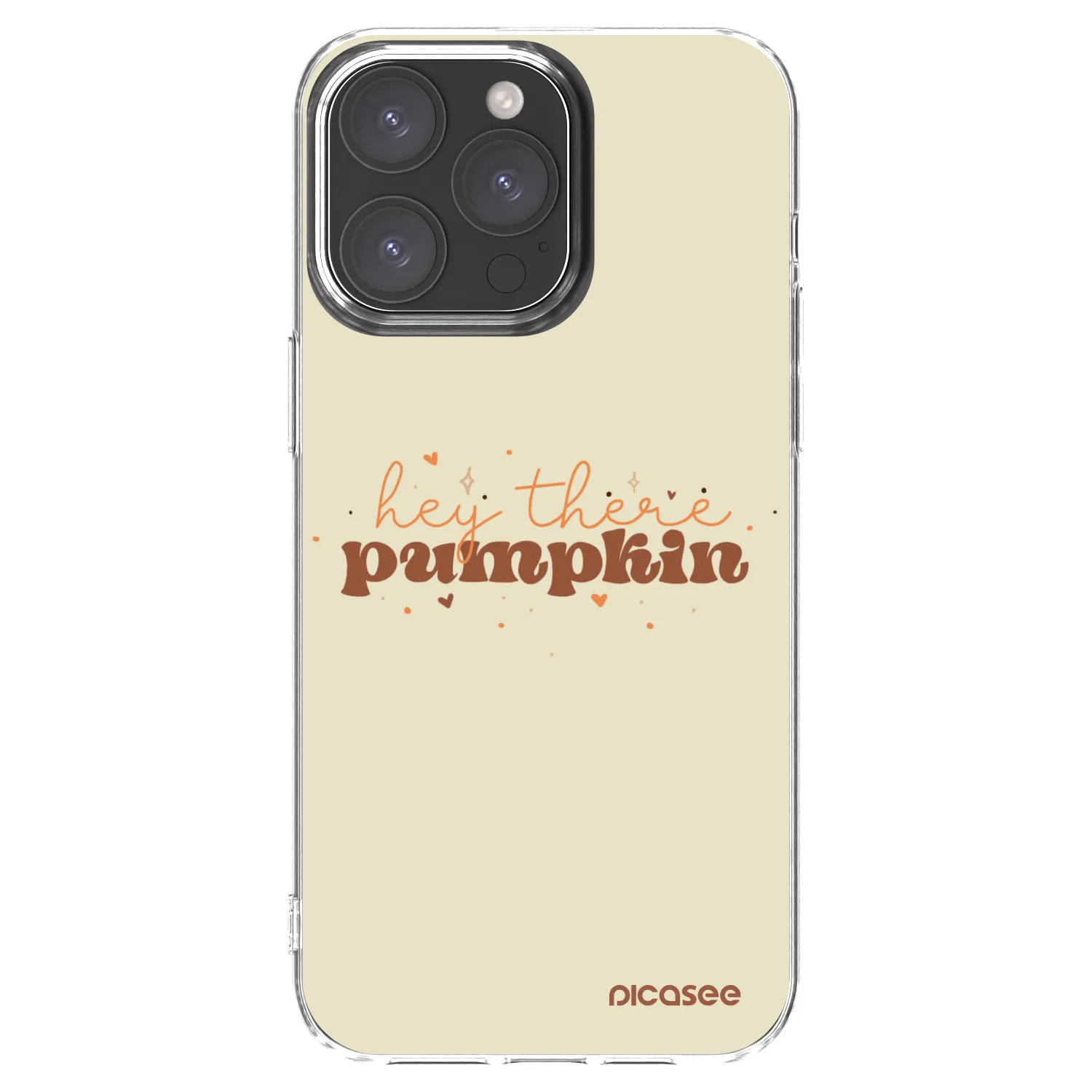 Picasee átlátszó szilikon tok az alábbi mobiltelefonokra Apple iPhone 15 Pro Max - Hey there pumpkin