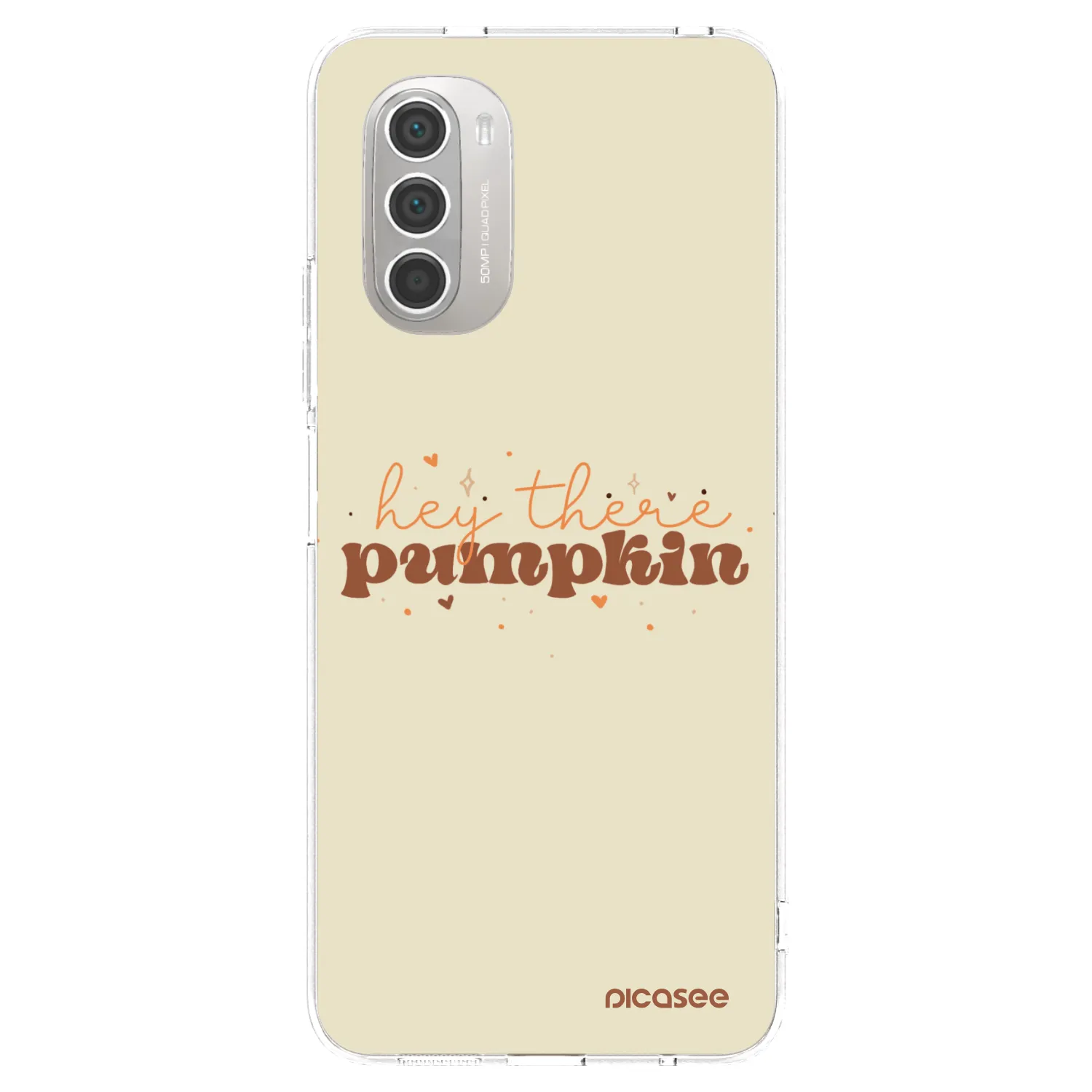 Picasee átlátszó szilikon tok az alábbi mobiltelefonokra Motorola Moto G51 - Hey there pumpkin