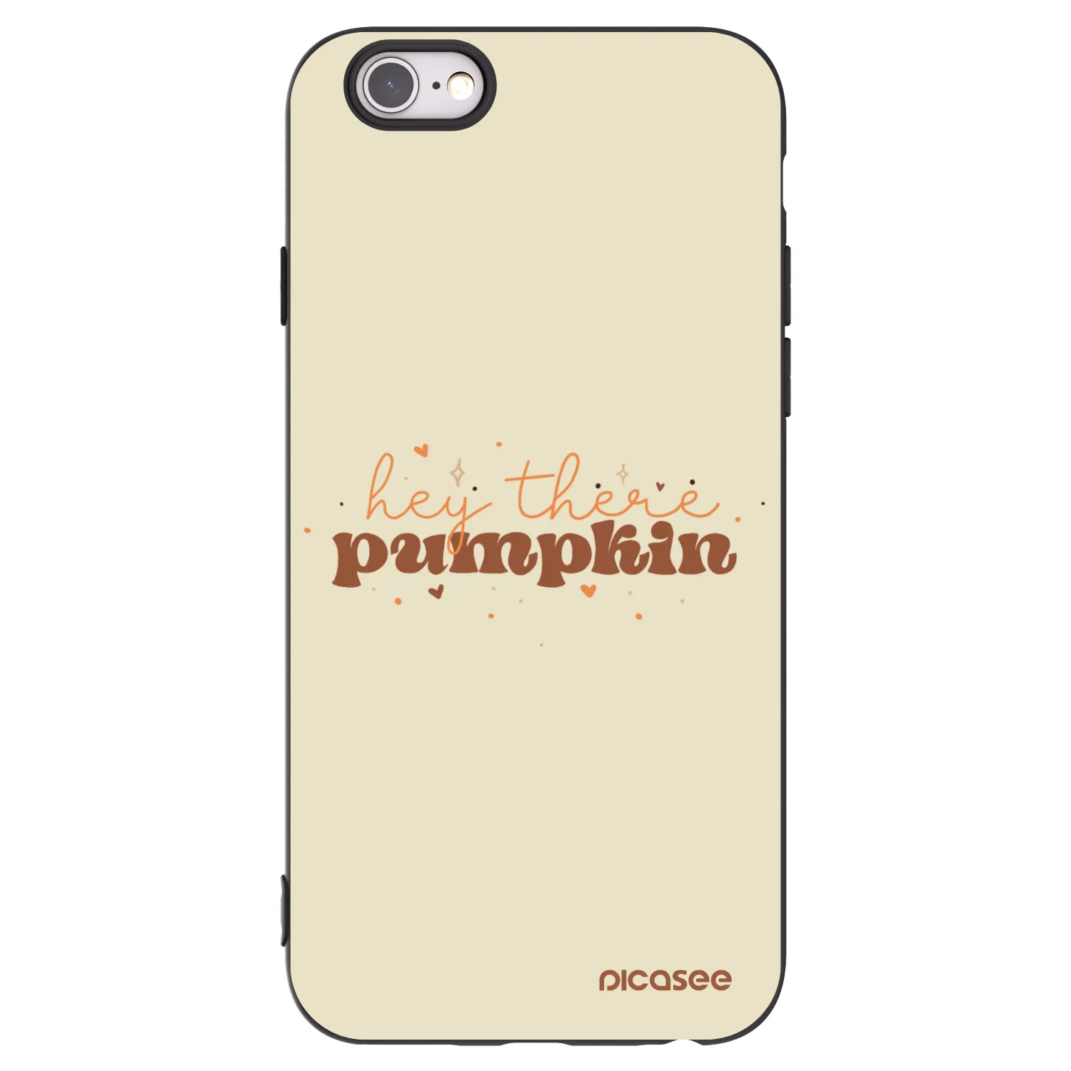 Picasee fekete szilikon tok az alábbi mobiltelefonokra Apple iPhone 6/6S - Hey there pumpkin