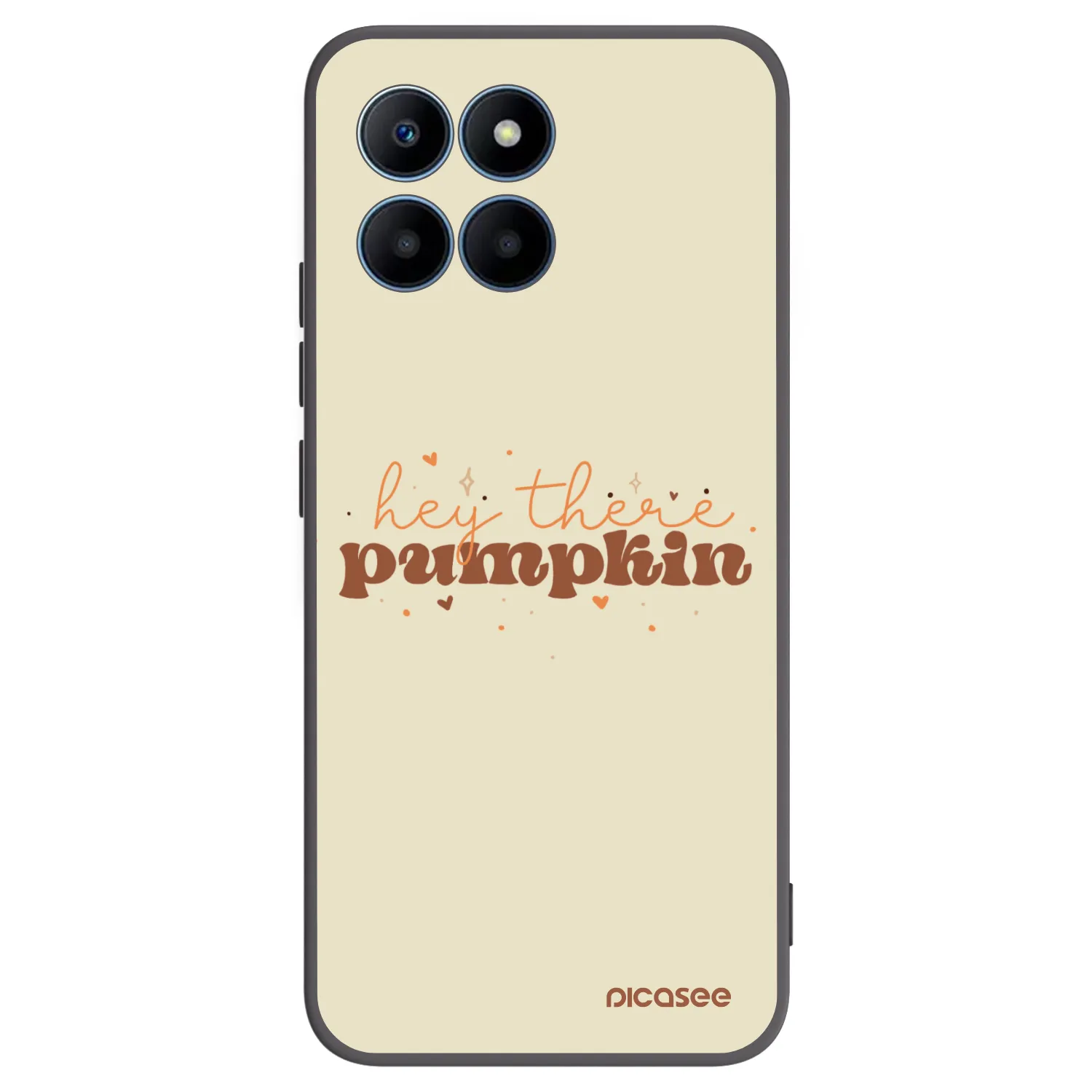 Picasee fekete szilikon tok az alábbi mobiltelefonokra Honor 70 Lite - Hey there pumpkin