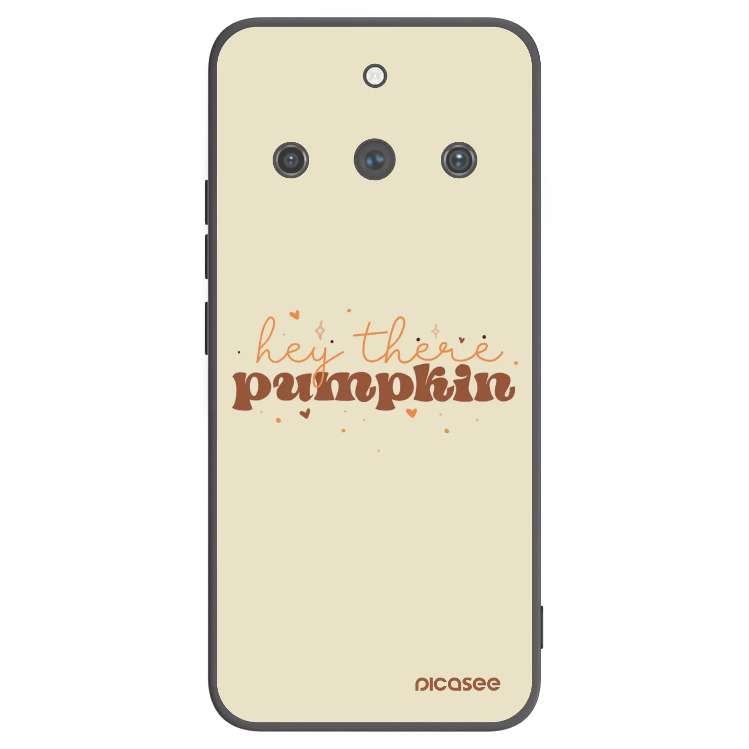 Picasee fekete szilikon tok az alábbi mobiltelefonokra Realme 11 Pro+ - Hey there pumpkin