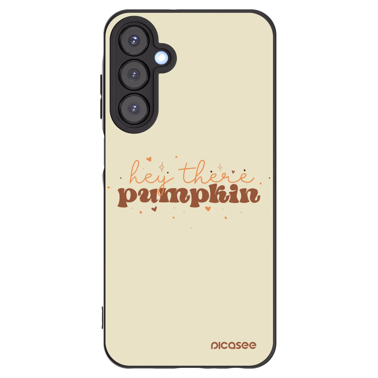 Picasee fekete szilikon tok az alábbi mobiltelefonokra Samsung Galaxy A25 A256B 5G - Hey there pumpkin