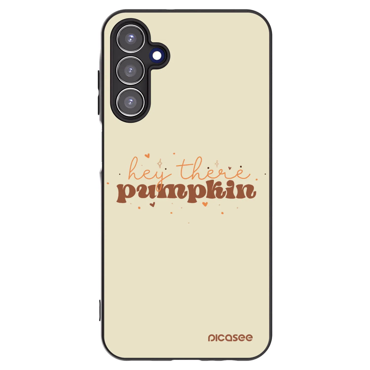 Picasee fekete szilikon tok az alábbi mobiltelefonokra Samsung Galaxy A15 A155F 4G - Hey there pumpkin