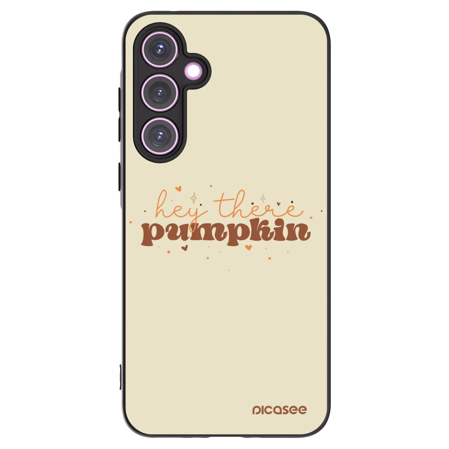 Picasee fekete szilikon tok az alábbi mobiltelefonokra Samsung Galaxy A35 5G A356B - Hey there pumpkin