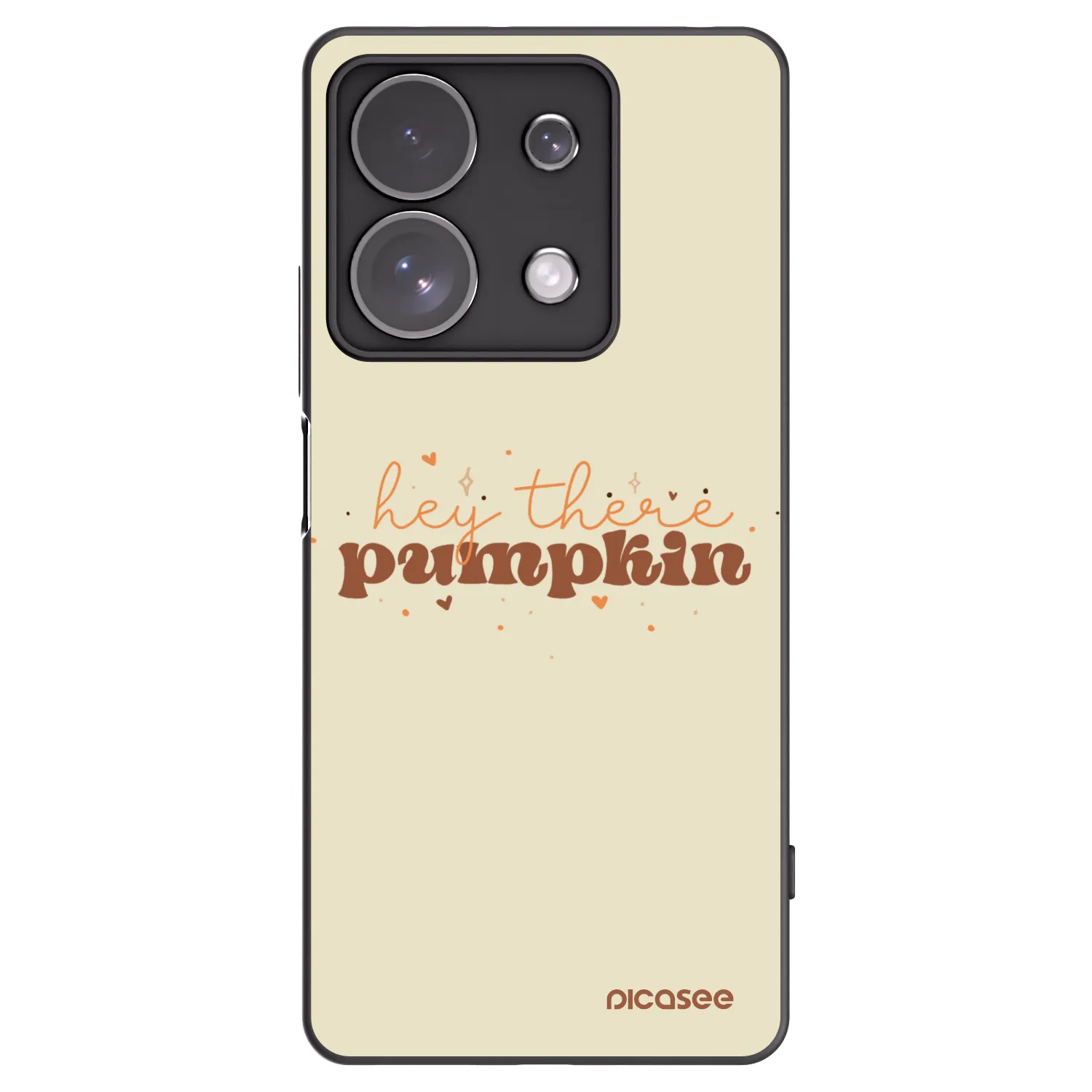 Picasee fekete szilikon tok az alábbi mobiltelefonokra Xiaomi Redmi Note 13 Pro 4G - Hey there pumpkin