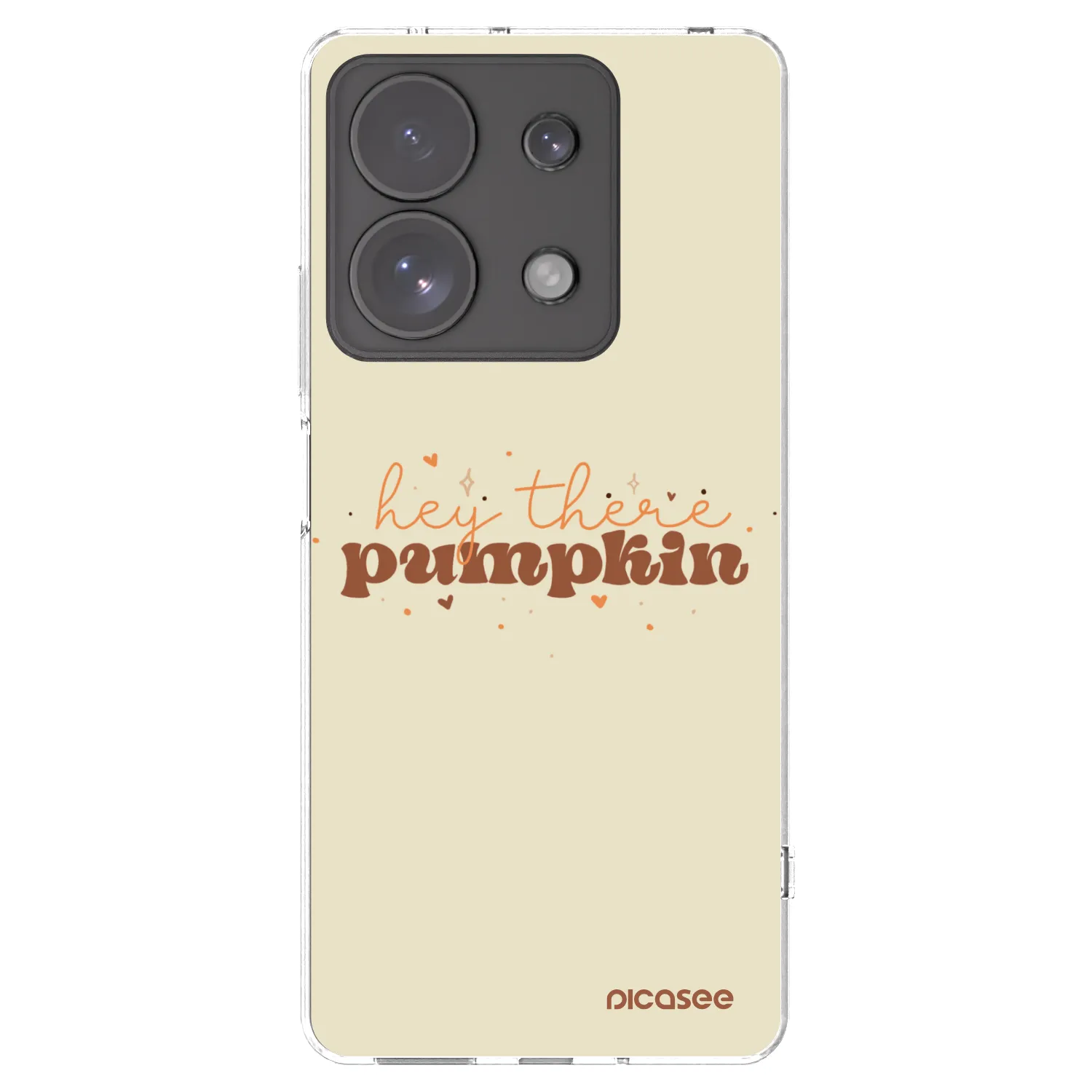 Picasee átlátszó szilikon tok az alábbi mobiltelefonokra Xiaomi Redmi Note 13 Pro 4G - Hey there pumpkin