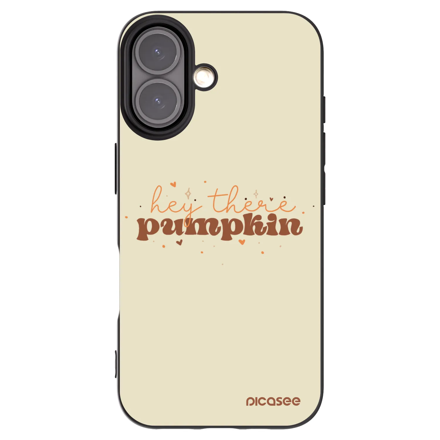 Picasee fekete szilikon tok az alábbi mobiltelefonokra Apple iPhone 16 - Hey there pumpkin
