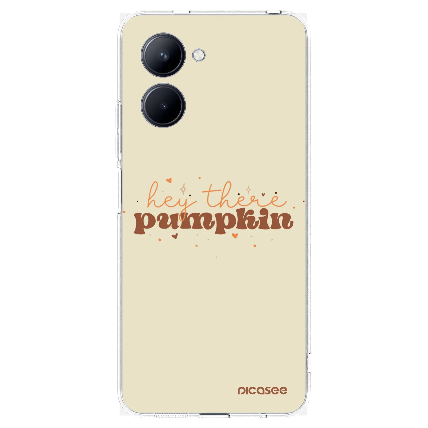 Picasee átlátszó szilikon tok az alábbi mobiltelefonokra Realme C33 (2023) - Hey there pumpkin