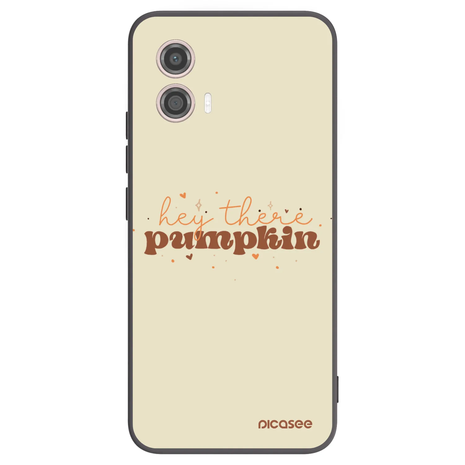 Picasee fekete szilikon tok az alábbi mobiltelefonokra Motorola Moto G53 5G - Hey there pumpkin