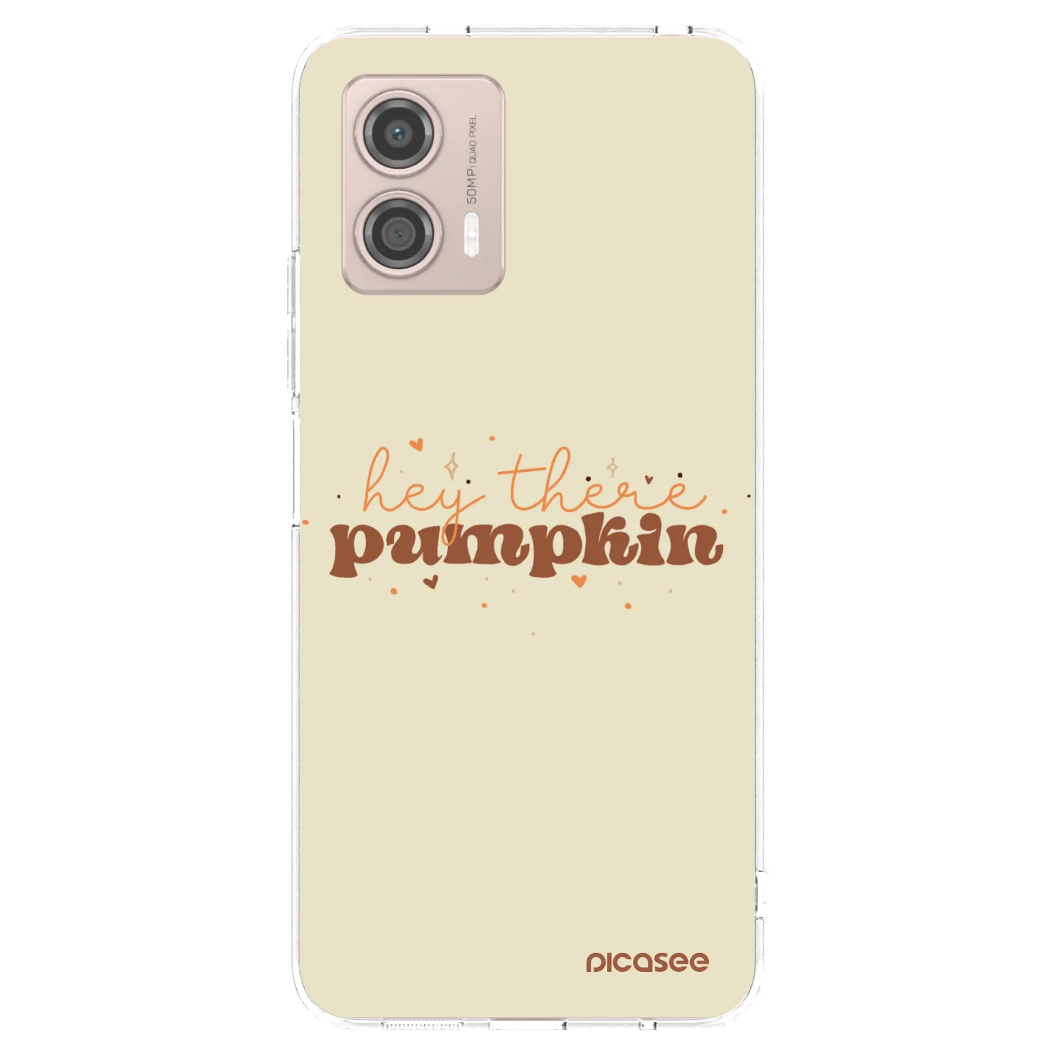 Picasee átlátszó szilikon tok az alábbi mobiltelefonokra Motorola Moto G53 5G - Hey there pumpkin