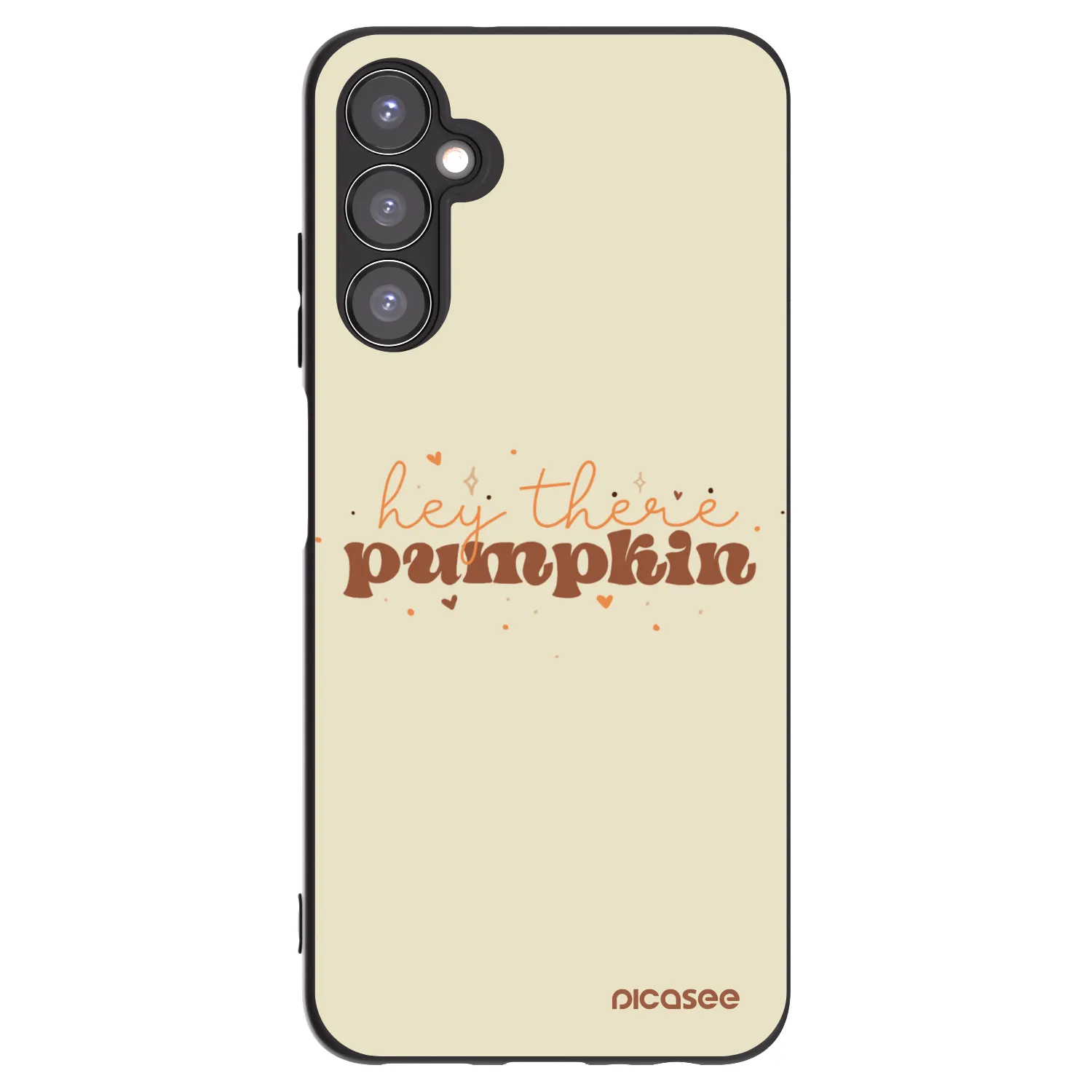Picasee fekete szilikon tok az alábbi mobiltelefonokra Samsung Galaxy A05s A057G - Hey there pumpkin