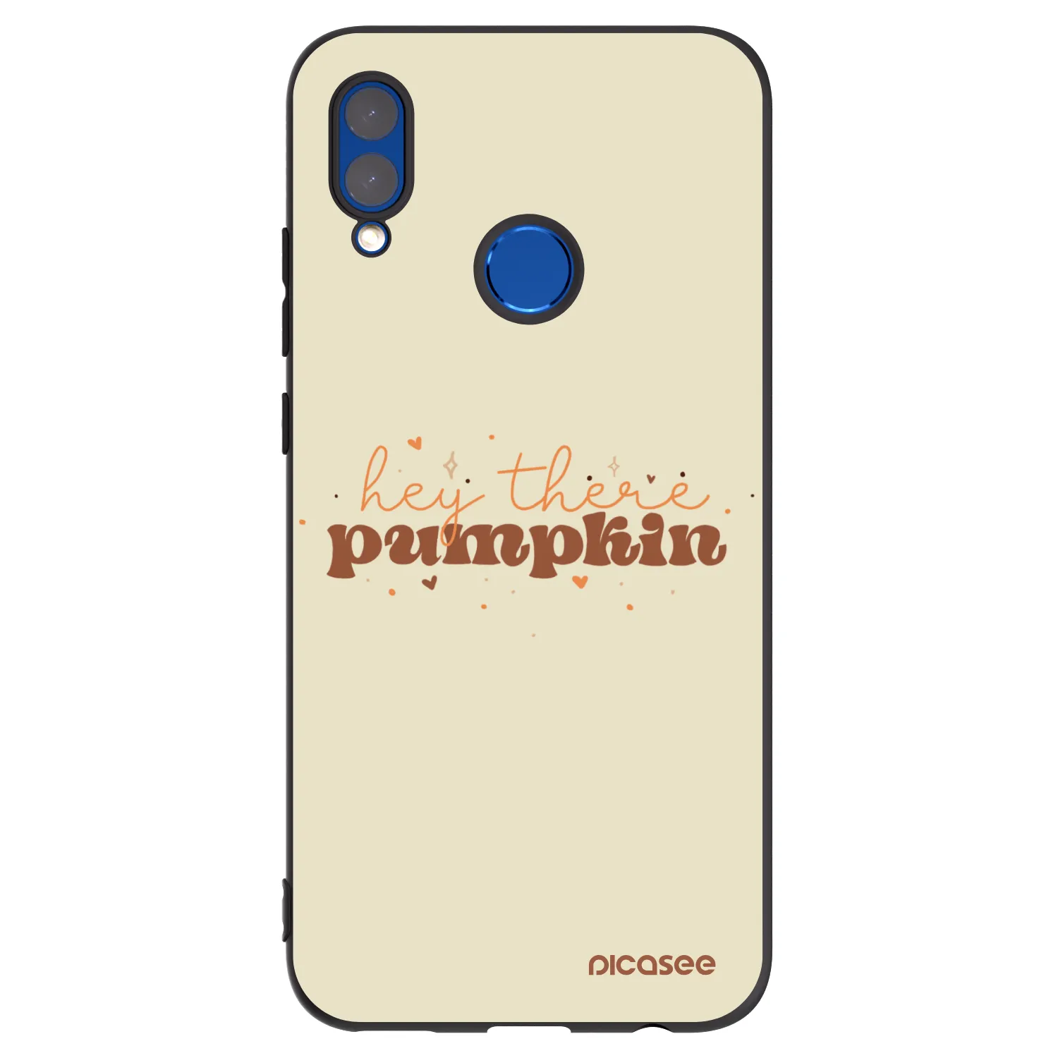 Picasee fekete szilikon tok az alábbi mobiltelefonokra Honor 10 Lite - Hey there pumpkin