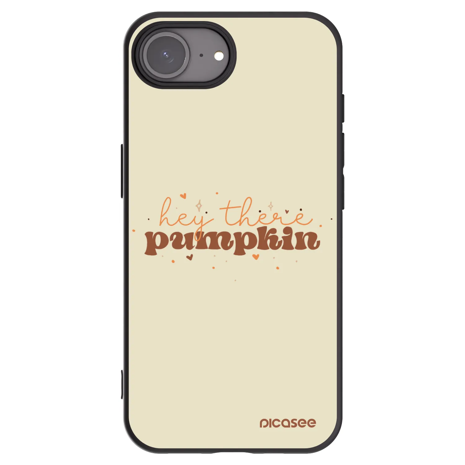 Picasee fekete szilikon tok az alábbi mobiltelefonokra Apple iPhone 16e - Hey there pumpkin