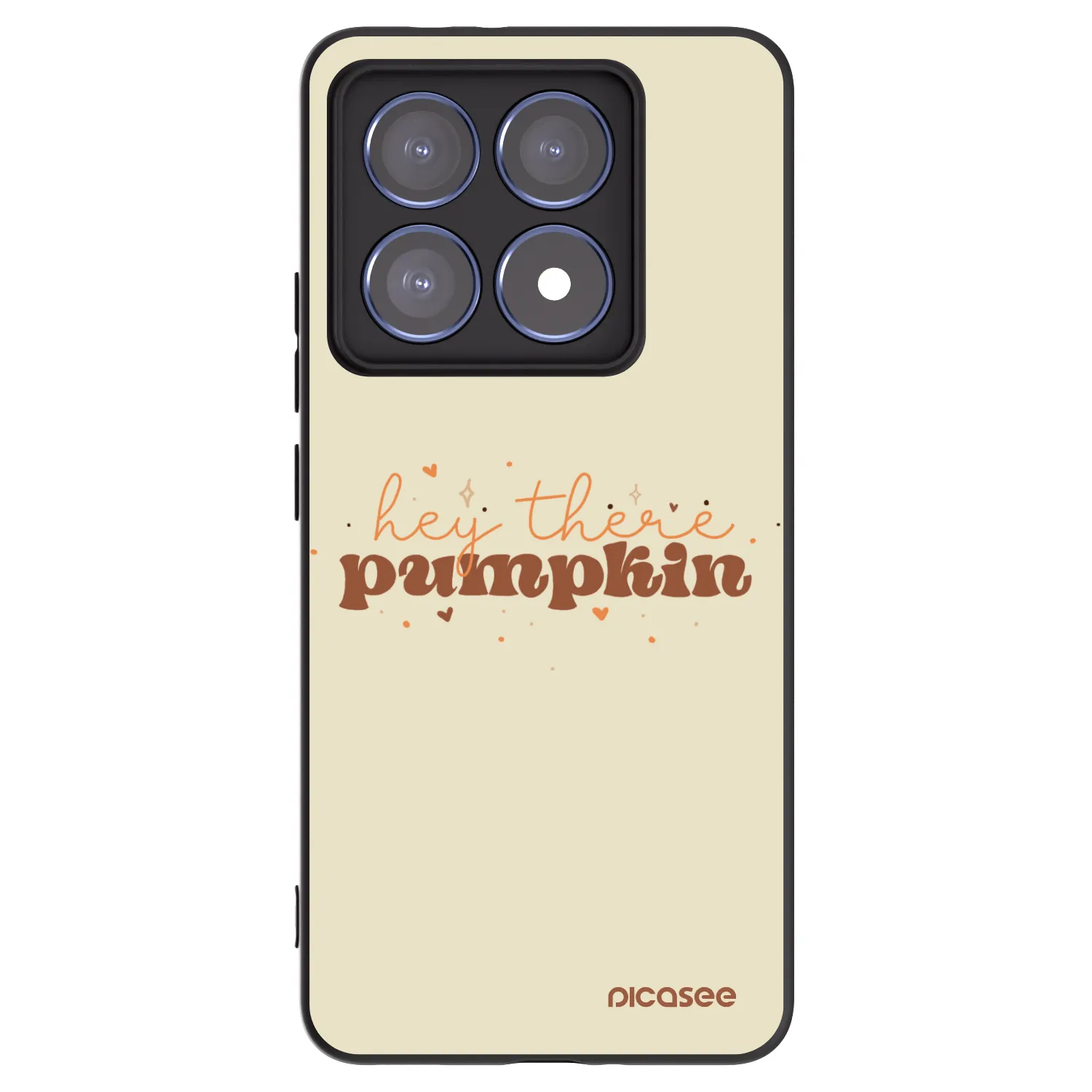 Picasee fekete szilikon tok az alábbi mobiltelefonokra Xiaomi 14T Pro - Hey there pumpkin