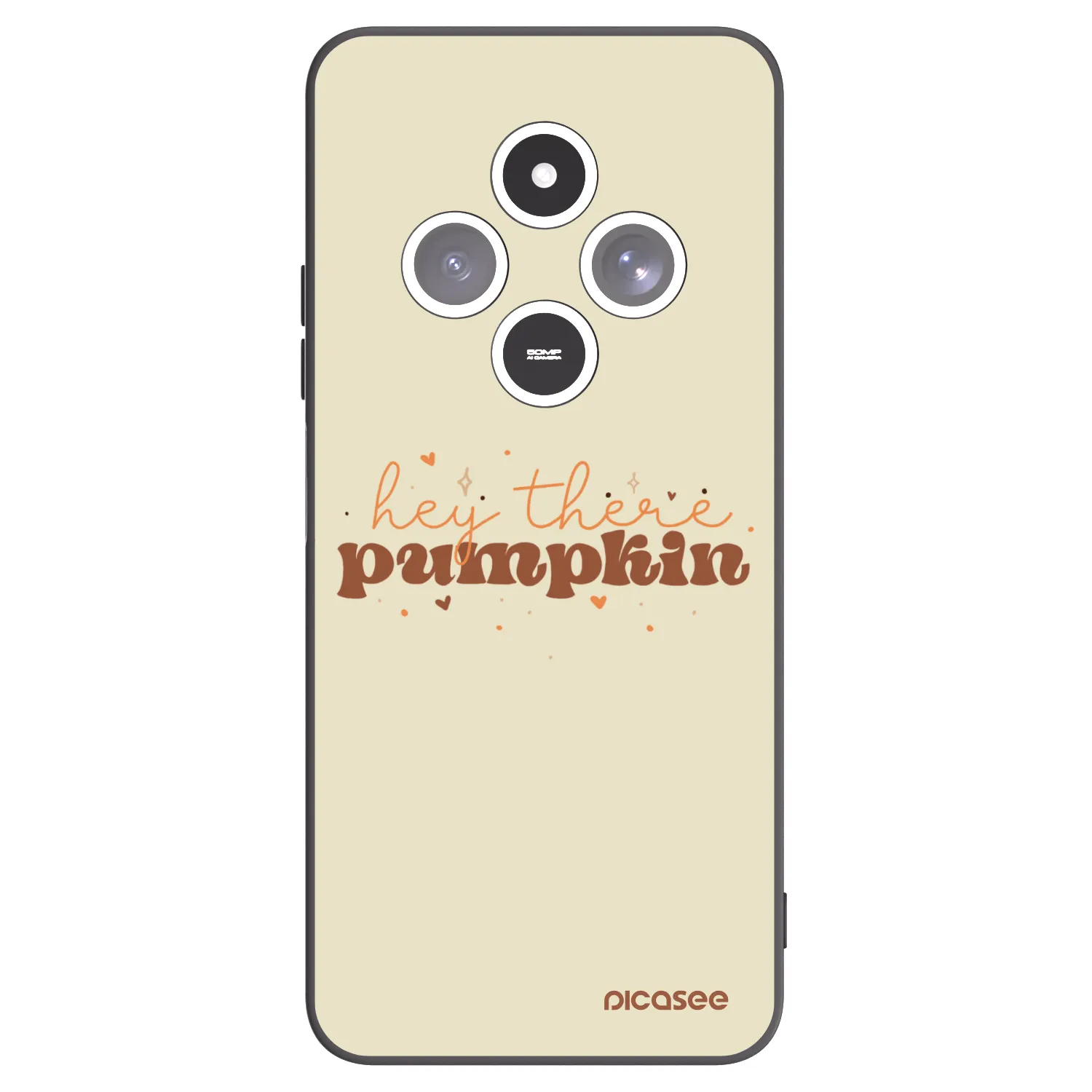 Picasee fekete szilikon tok az alábbi mobiltelefonokra Xiaomi Redmi 14C - Hey there pumpkin