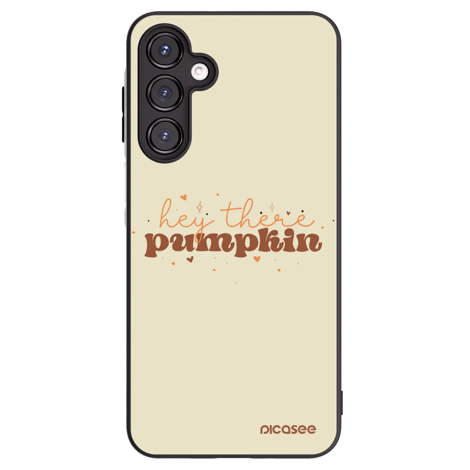 Picasee fekete szilikon tok az alábbi mobiltelefonokra Samsung Galaxy A16 5G - Hey there pumpkin