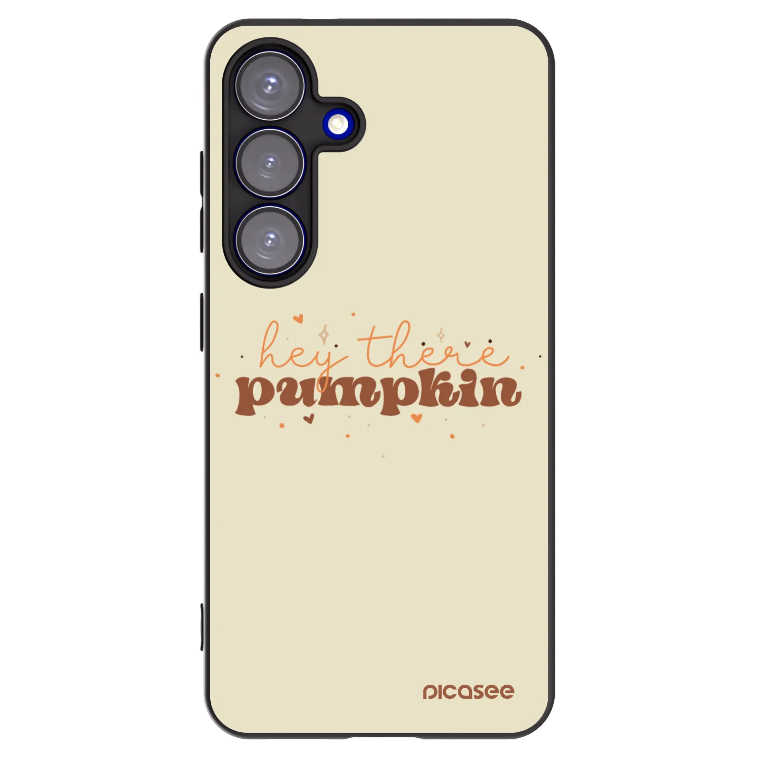 Picasee fekete szilikon tok az alábbi mobiltelefonokra Samsung Galaxy S25 5G - Hey there pumpkin