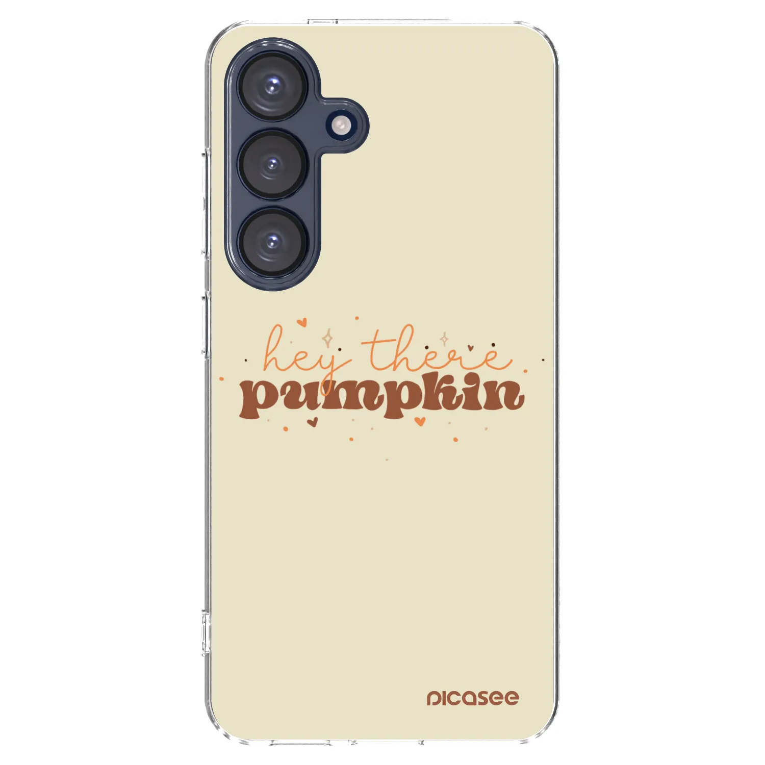 Picasee átlátszó szilikon tok az alábbi mobiltelefonokra Samsung Galaxy S25 5G - Hey there pumpkin