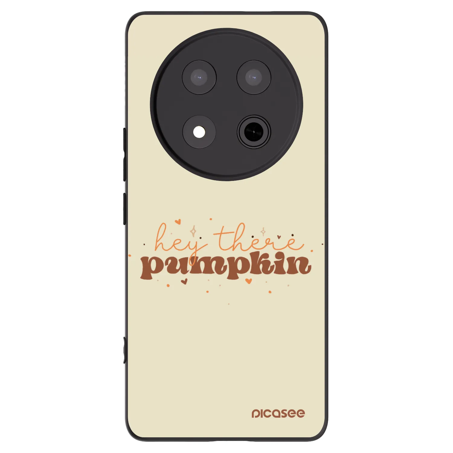 Picasee fekete szilikon tok az alábbi mobiltelefonokra Honor Magic7 Lite 5G - Hey there pumpkin
