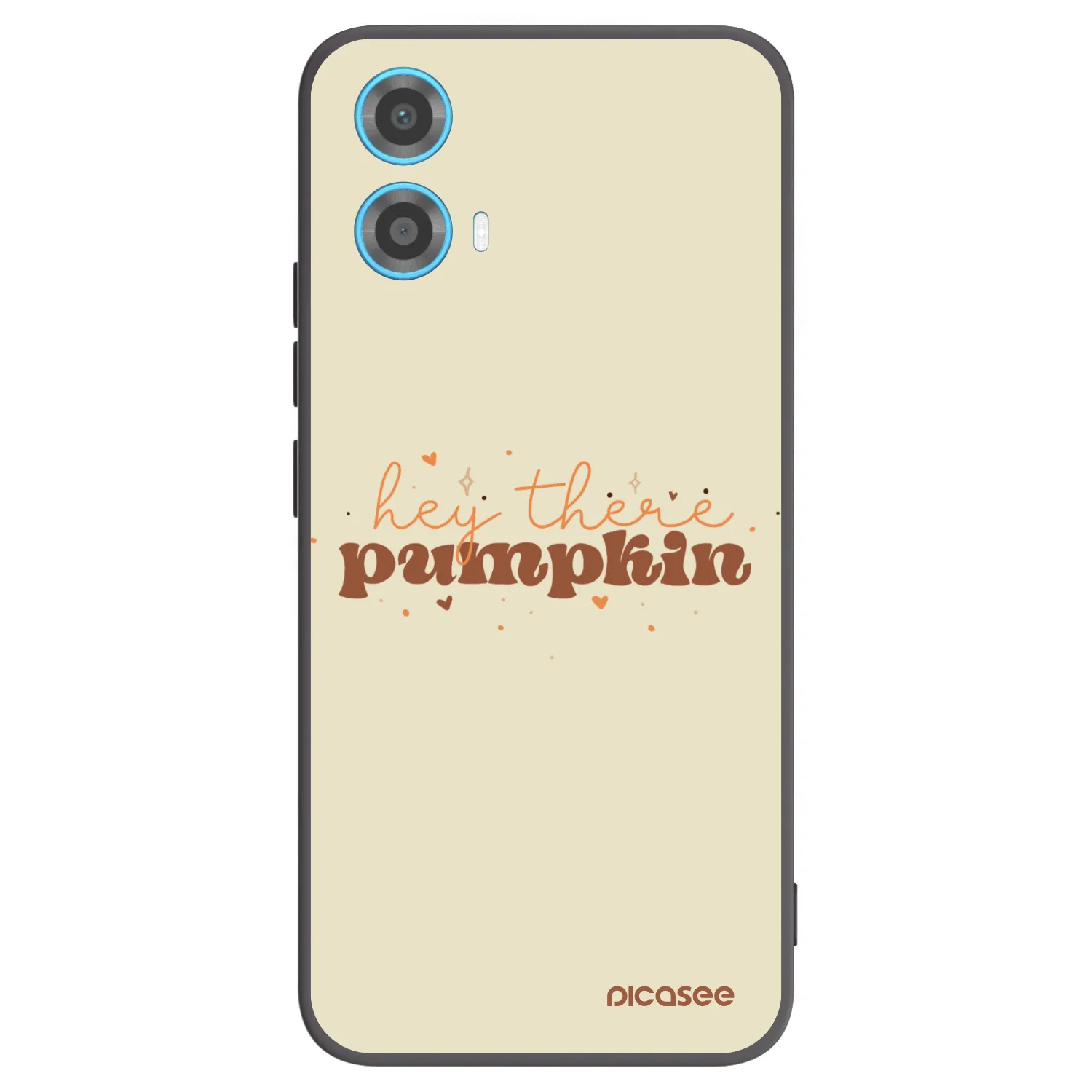 Picasee fekete szilikon tok az alábbi mobiltelefonokra Motorola Moto G34 5G - Hey there pumpkin