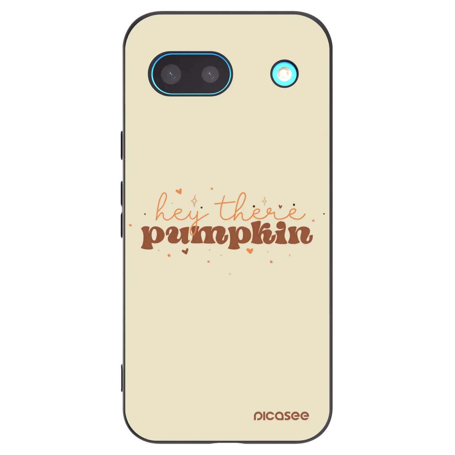 Picasee fekete szilikon tok az alábbi mobiltelefonokra Google Pixel 8a - Hey there pumpkin