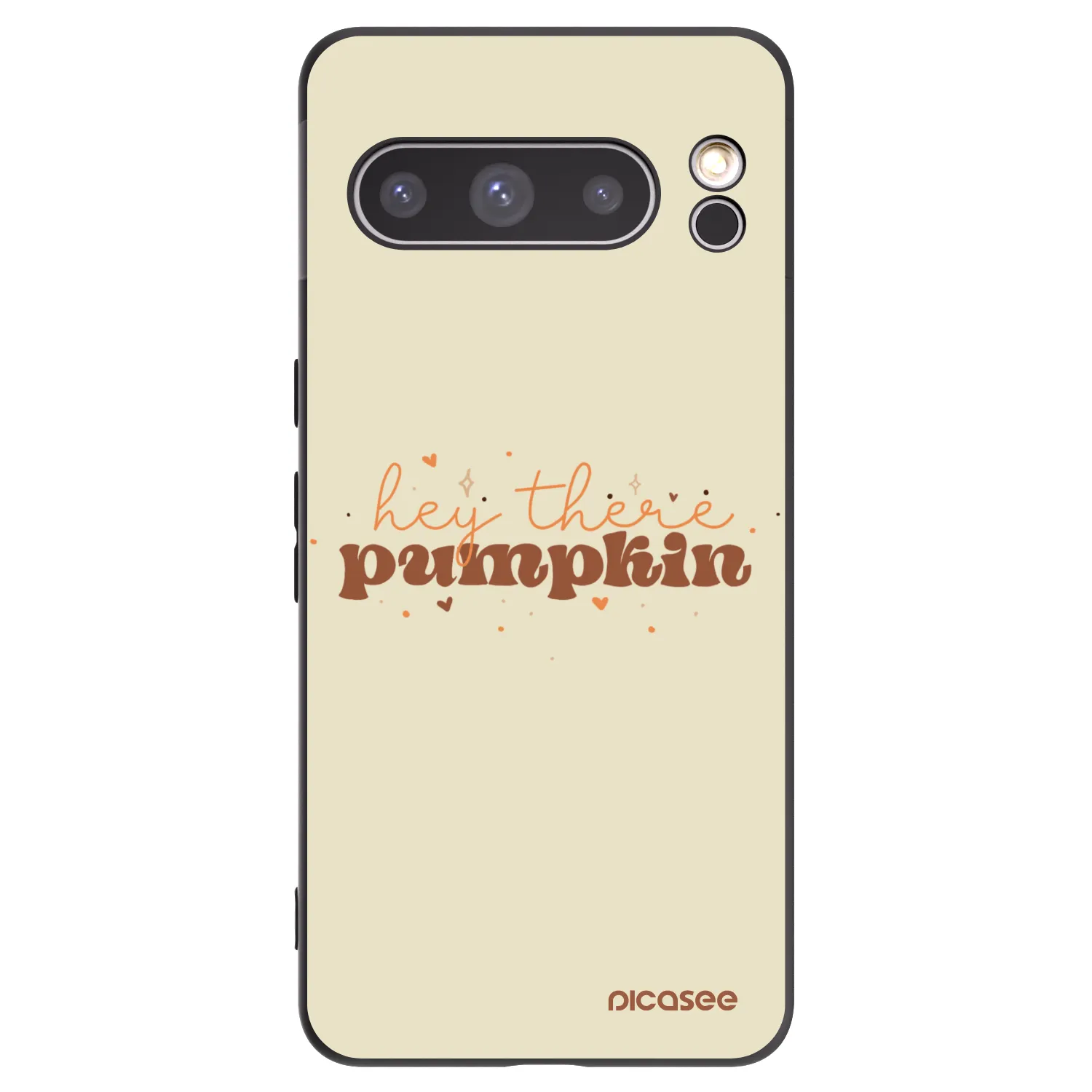 Picasee fekete szilikon tok az alábbi mobiltelefonokra Google Pixel 8 Pro - Hey there pumpkin