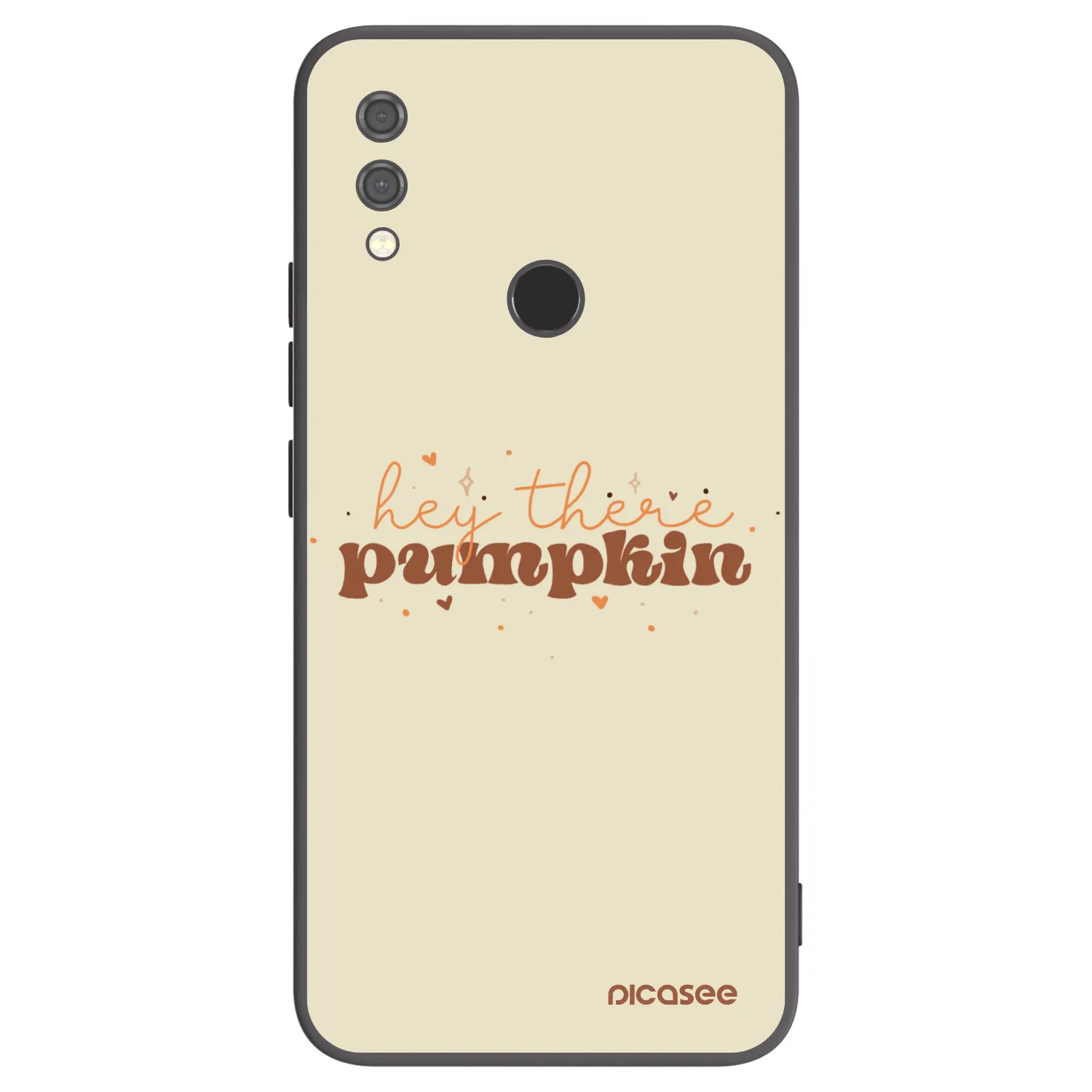 Picasee fekete szilikon tok az alábbi mobiltelefonokra Xiaomi Redmi Note 7 - Hey there pumpkin