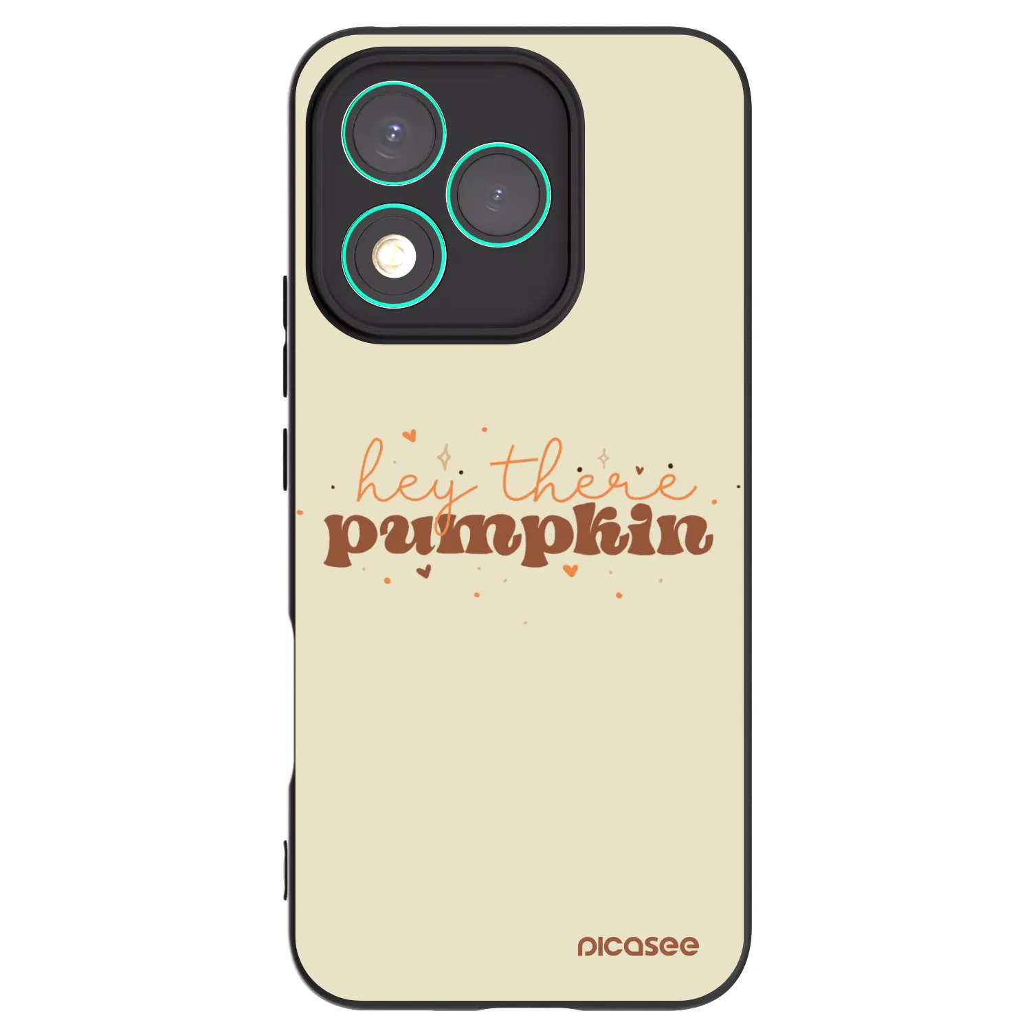 Picasee fekete szilikon tok az alábbi mobiltelefonokra Honor 400 Lite 5G - Hey there pumpkin