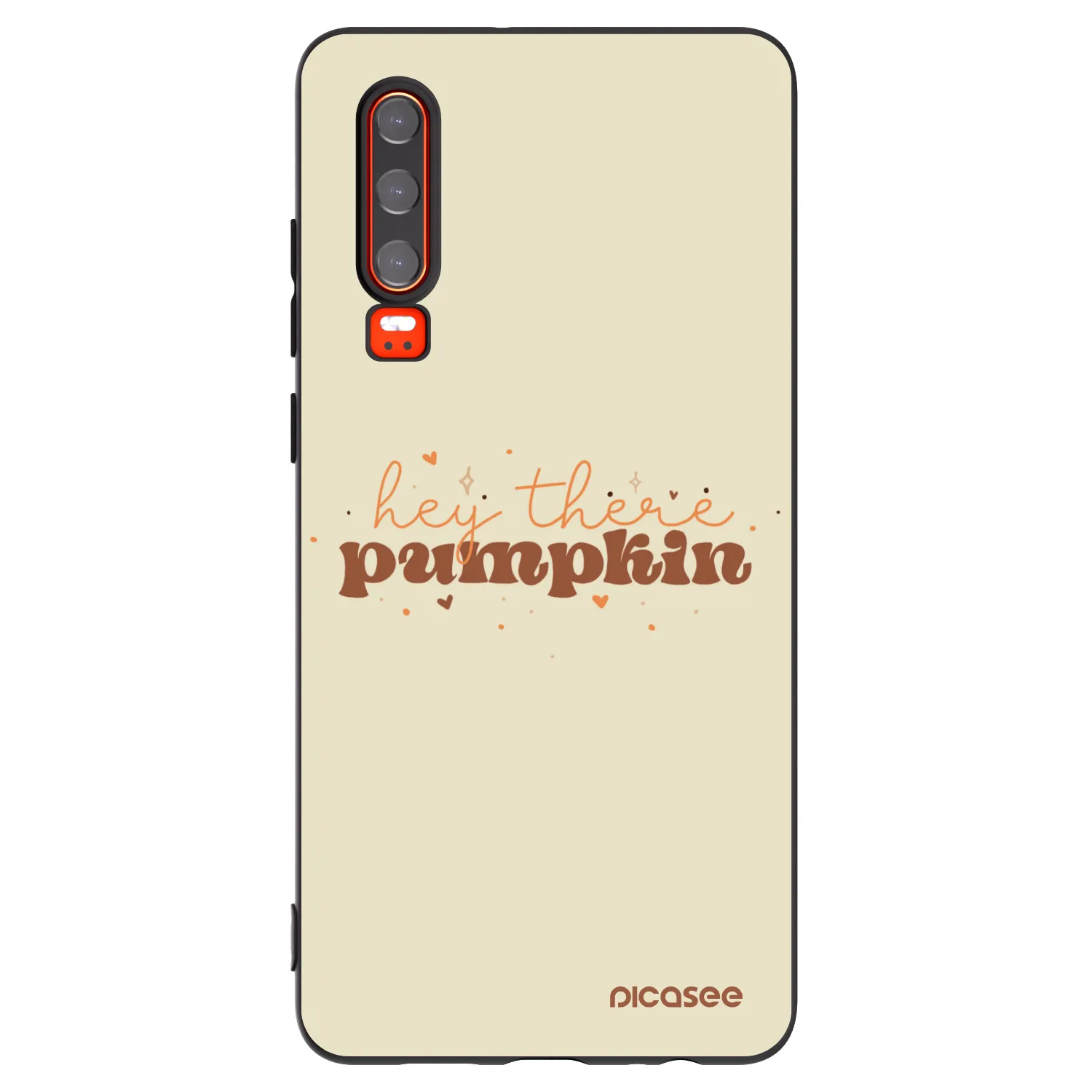 Picasee fekete szilikon tok az alábbi mobiltelefonokra Huawei P30 - Hey there pumpkin