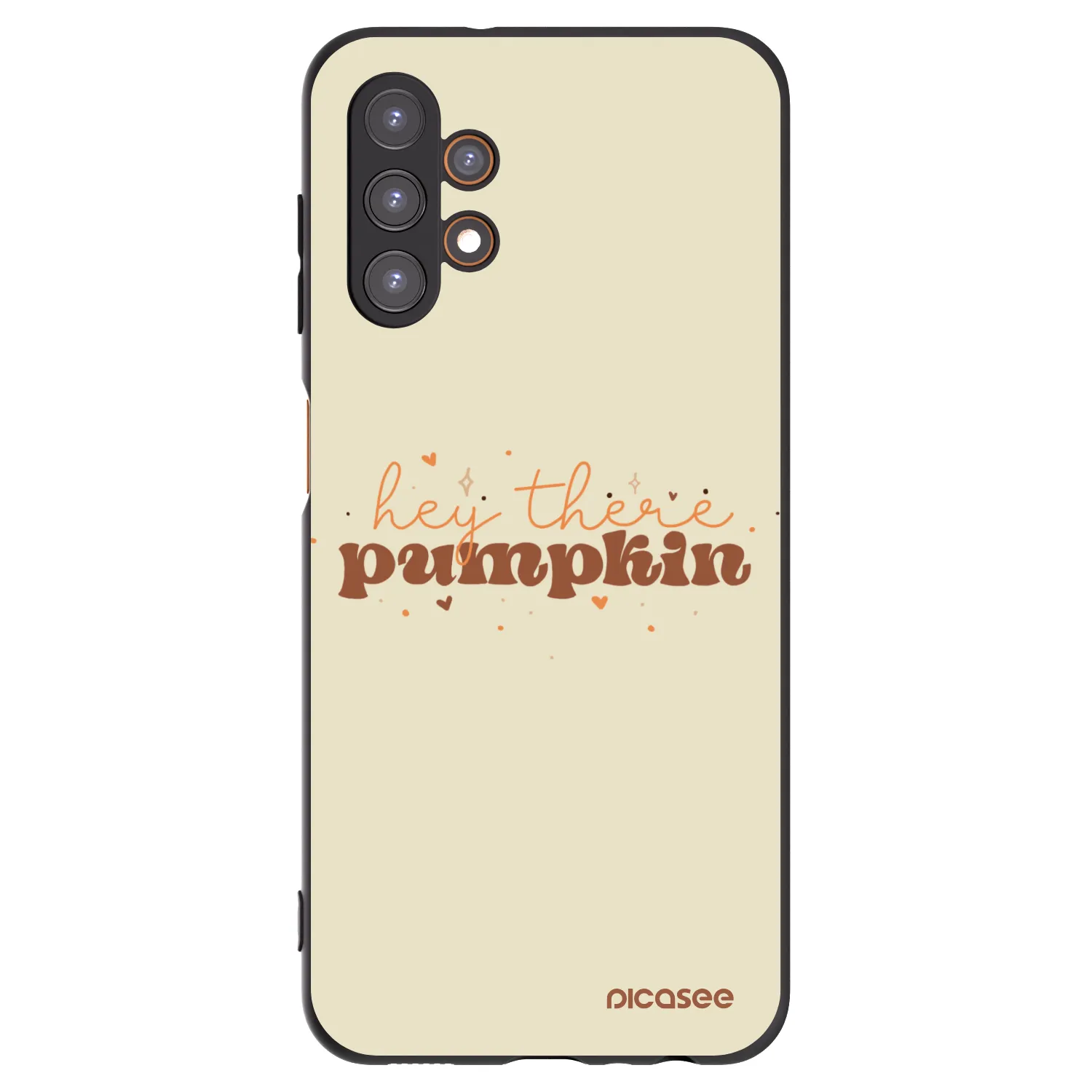 Picasee fekete szilikon tok az alábbi mobiltelefonokra Samsung Galaxy A13 5G - Hey there pumpkin