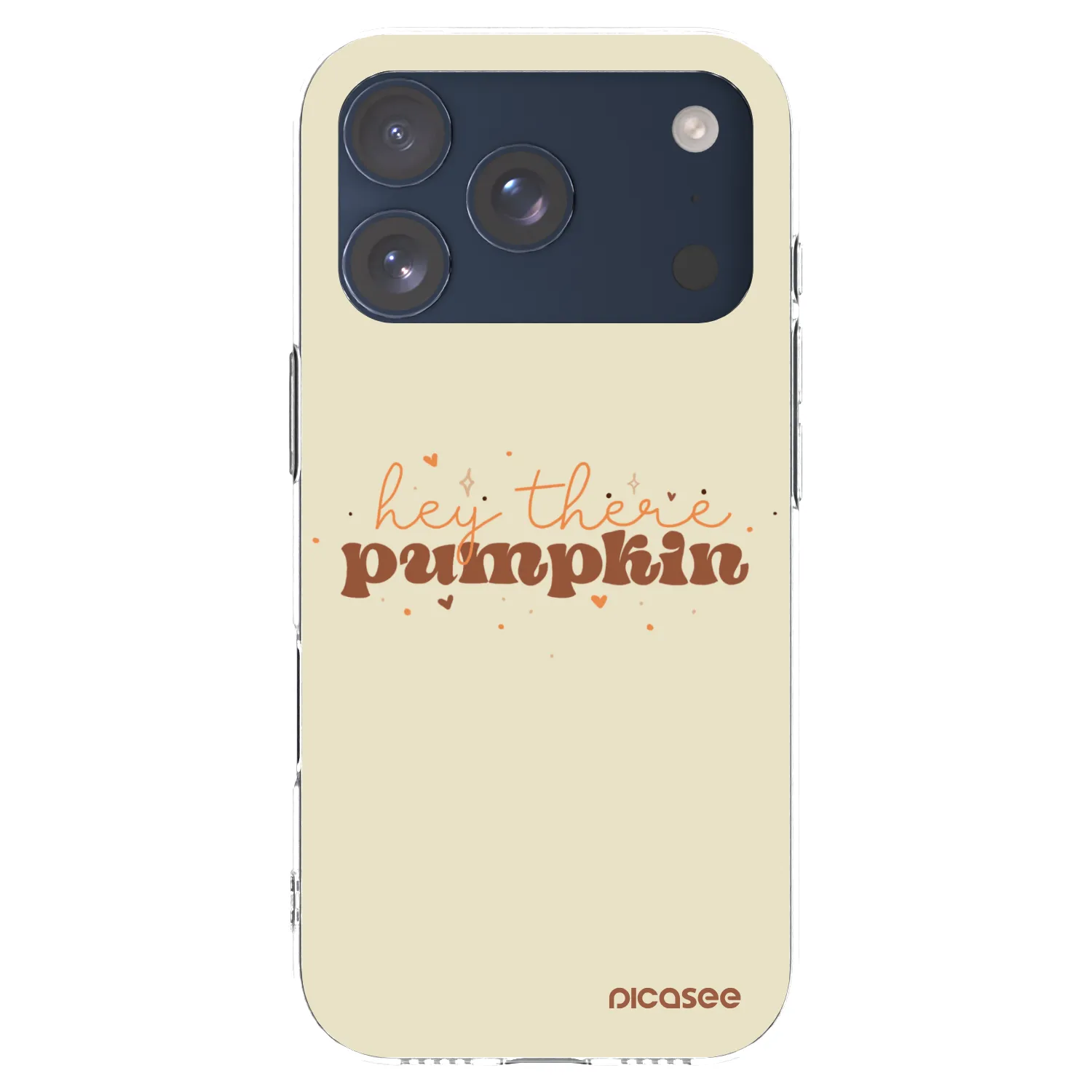 Picasee átlátszó szilikon tok az alábbi mobiltelefonokra Apple iPhone 17 Pro - Hey there pumpkin