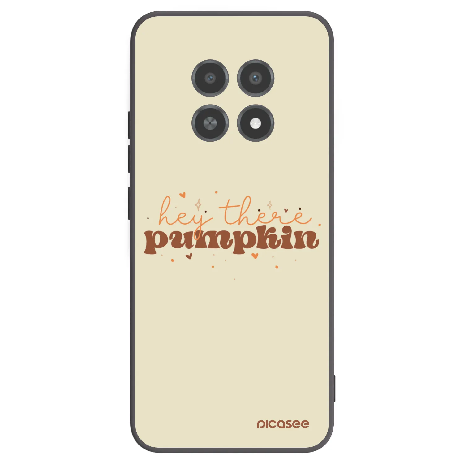 Picasee fekete szilikon tok az alábbi mobiltelefonokra Realme 12X - Hey there pumpkin