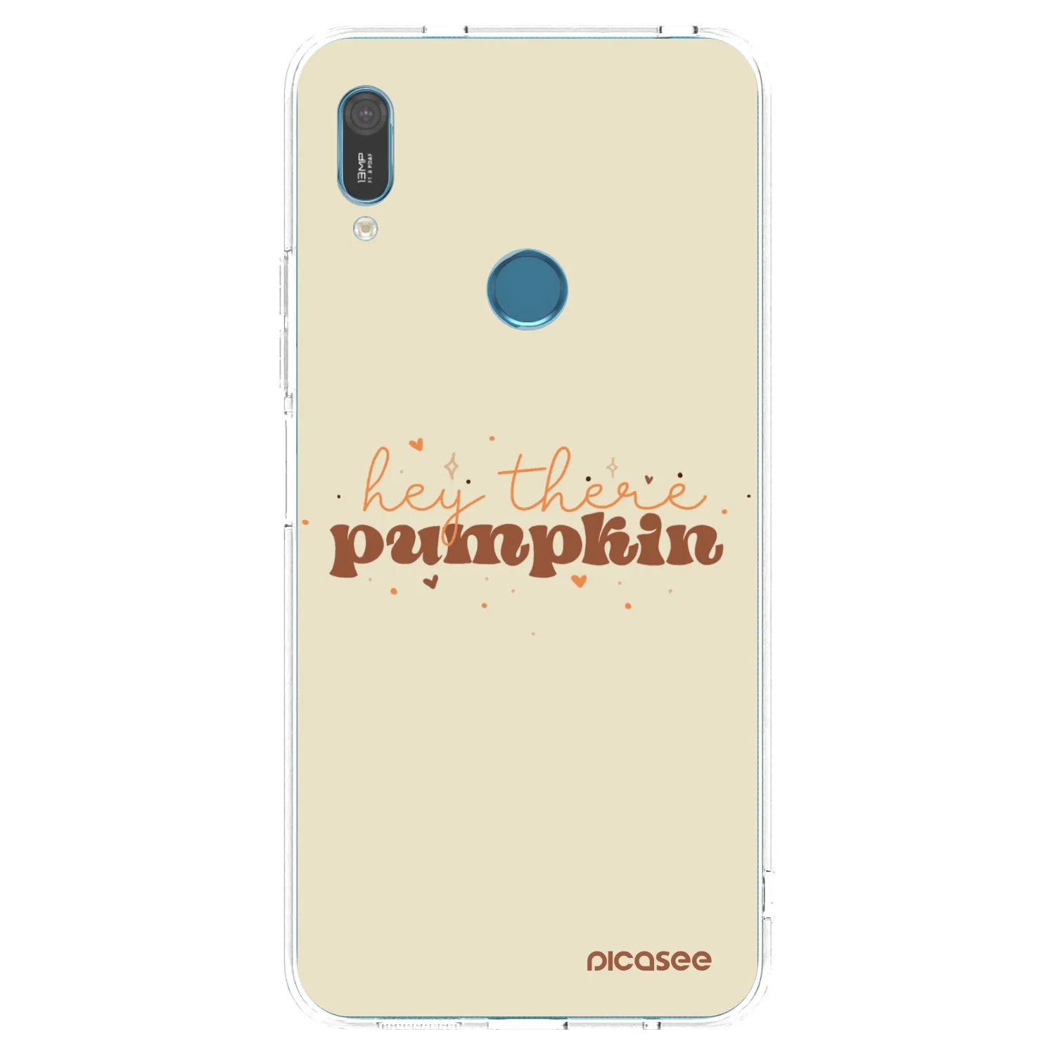 Picasee átlátszó szilikon tok az alábbi mobiltelefonokra Huawei Y6 2019 - Hey there pumpkin