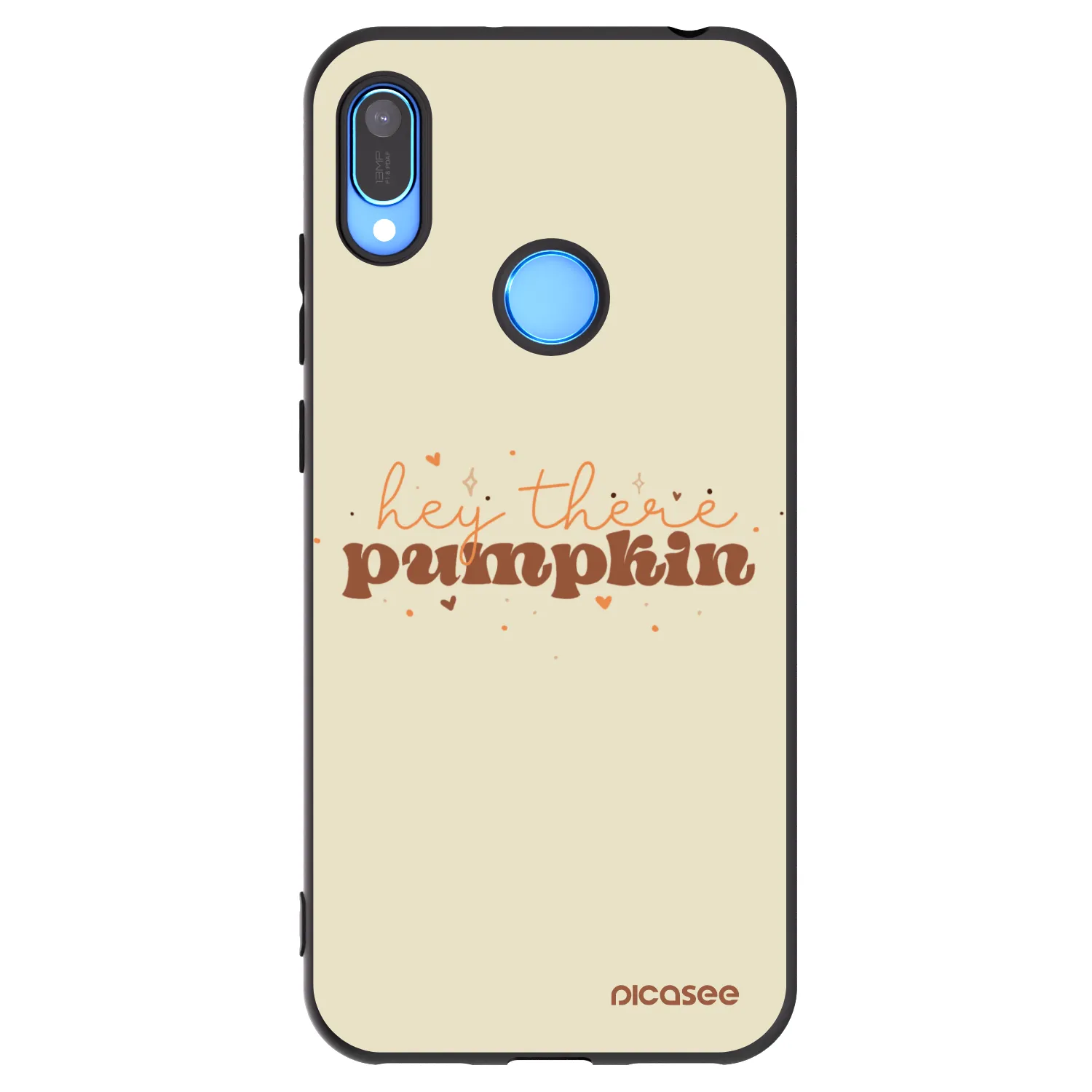 Picasee fekete szilikon tok az alábbi mobiltelefonokra Huawei Y6 2019 - Hey there pumpkin