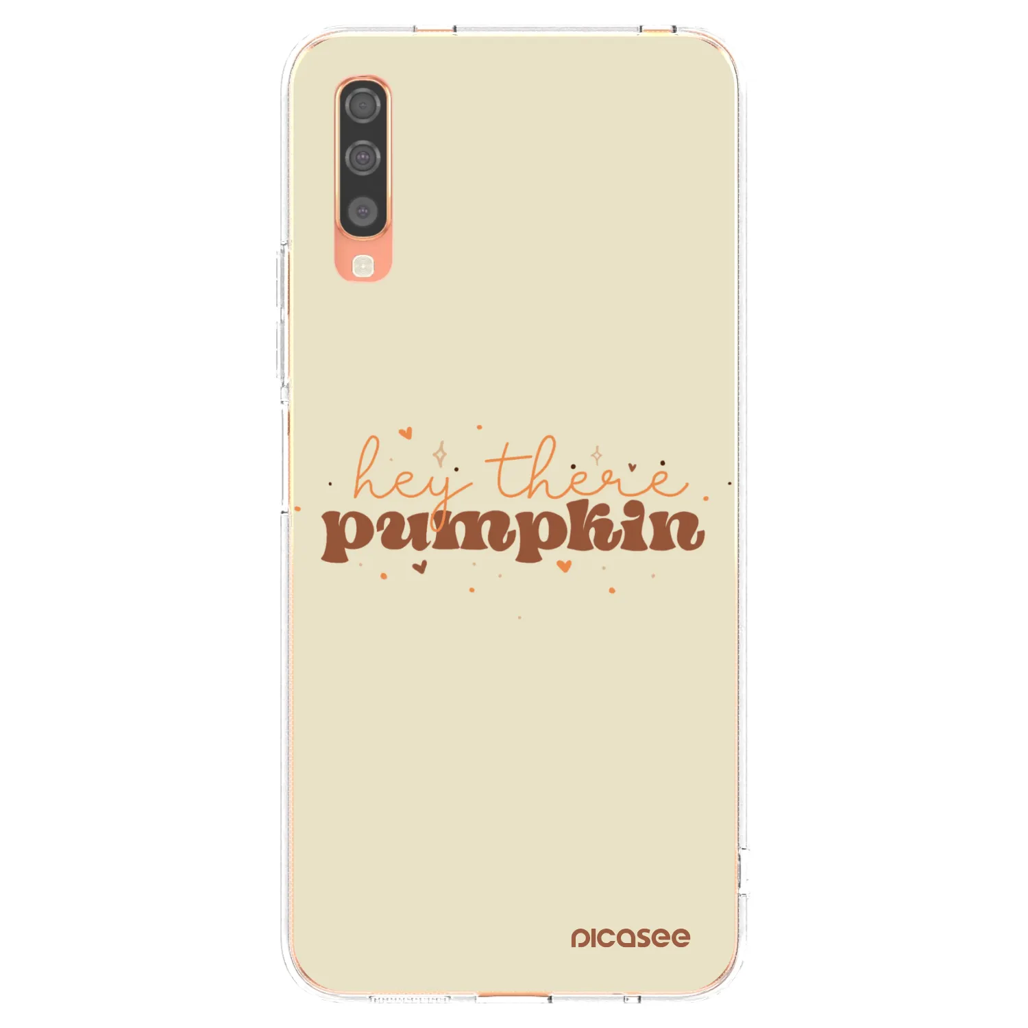 Picasee átlátszó szilikon tok az alábbi mobiltelefonokra Samsung Galaxy A70 A705F - Hey there pumpkin
