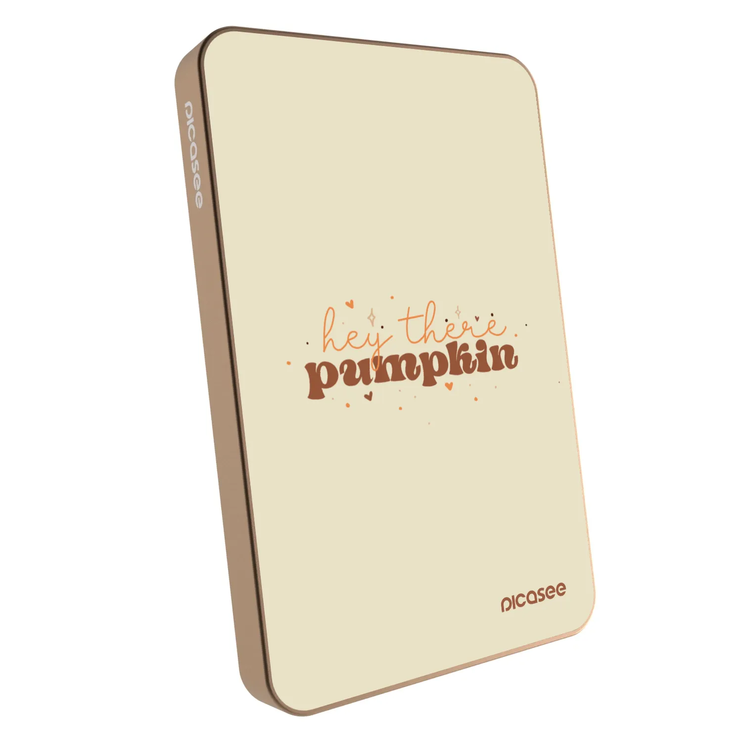 Picasee Powerbank MagSafe 5 000 mAh Aranysárga - Hey there pumpkin