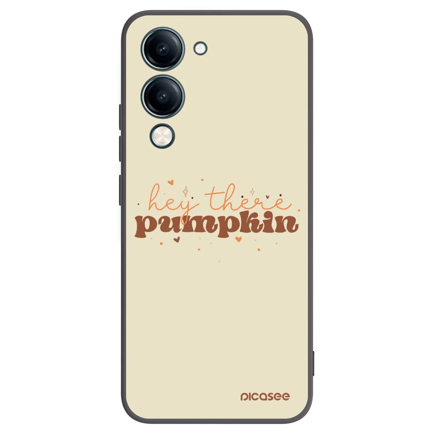 Picasee fekete szilikon tok az alábbi mobiltelefonokra Vivo Y29s 5G - Hey there pumpkin