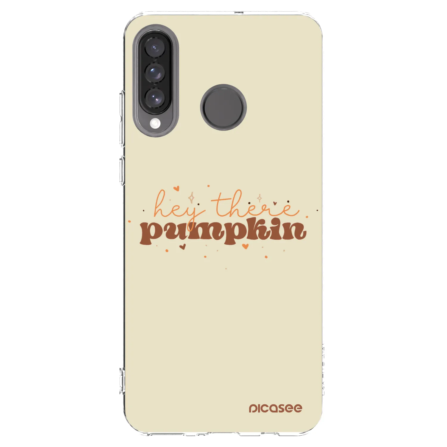 Picasee átlátszó szilikon tok az alábbi mobiltelefonokra Huawei P30 Lite - Hey there pumpkin