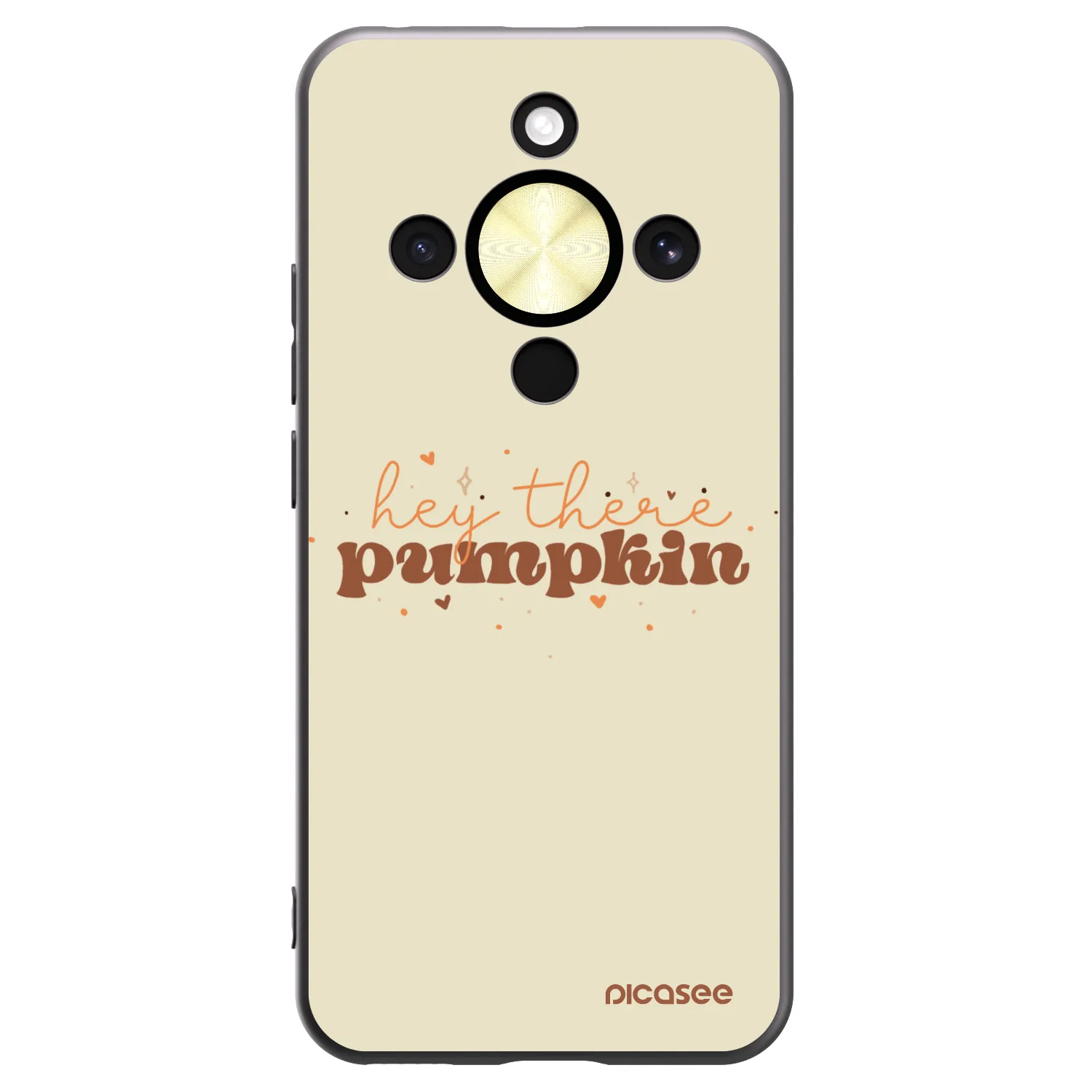 Picasee fekete szilikon tok az alábbi mobiltelefonokra Honor Magic8 Lite 5G - Hey there pumpkin