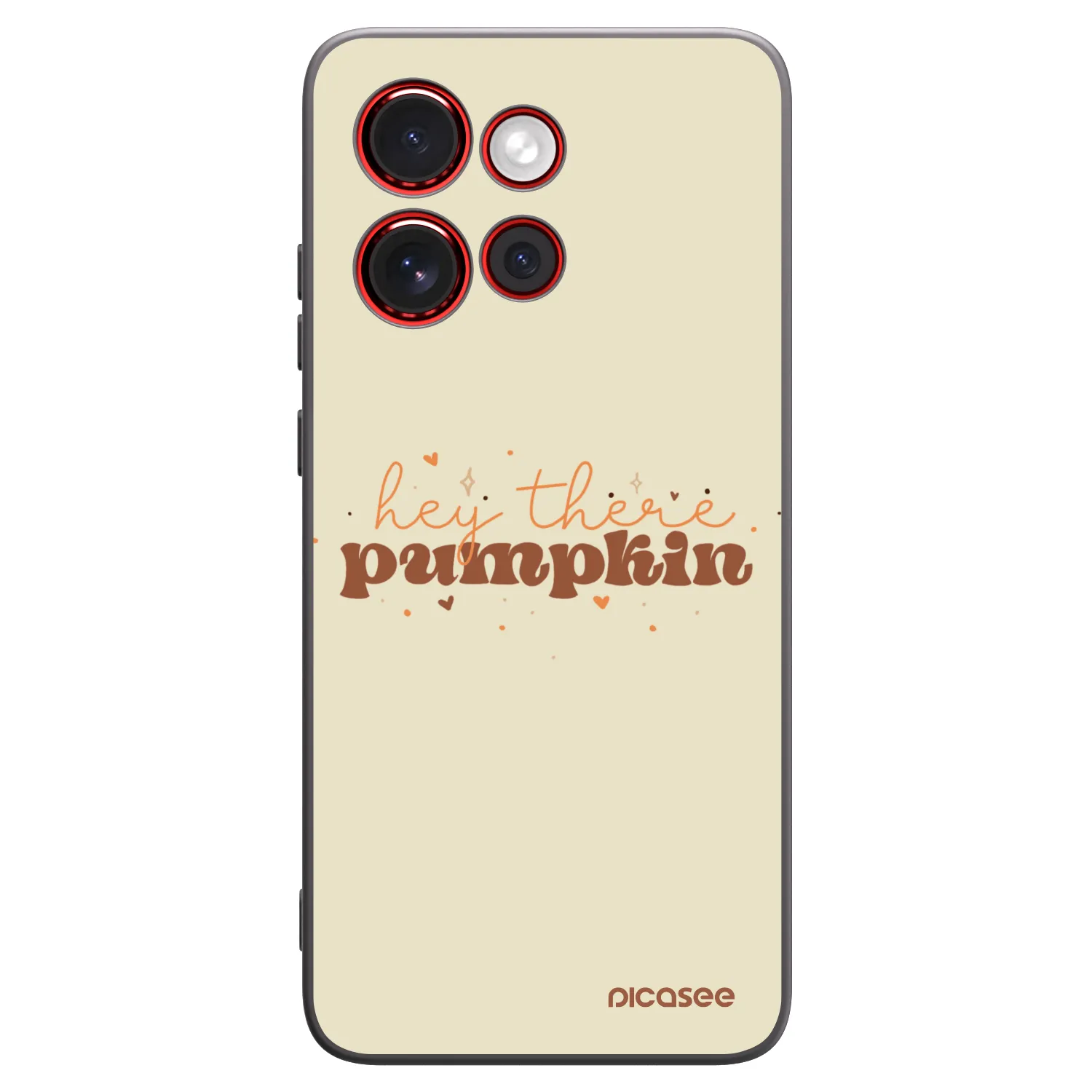 Picasee fekete szilikon tok az alábbi mobiltelefonokra Motorola Edge 60 Neo 5G - Hey there pumpkin